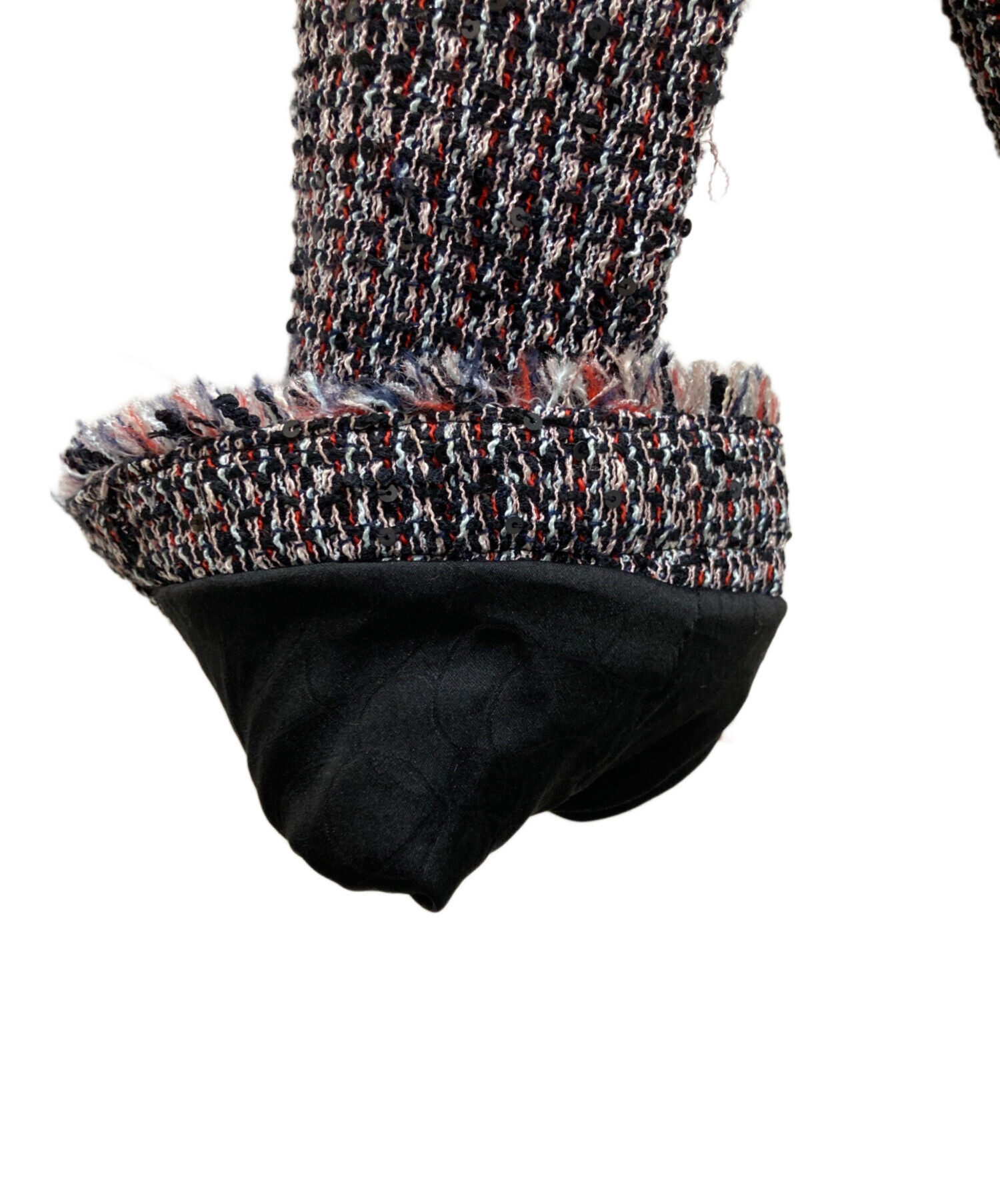 中古・古着通販】CHANEL (シャネル) ノーカラーツイードジャケット