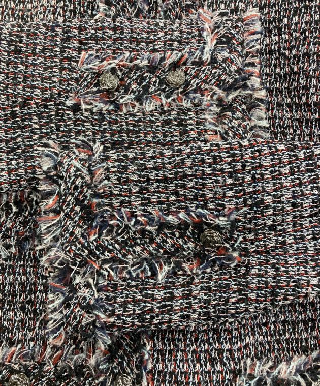 中古・古着通販】CHANEL (シャネル) ノーカラーツイードジャケット