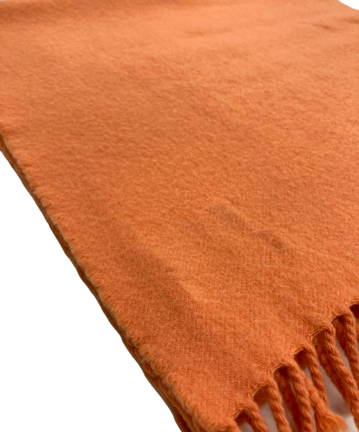 中古・古着通販】HERMES (エルメス) カシミヤマフラー オレンジ