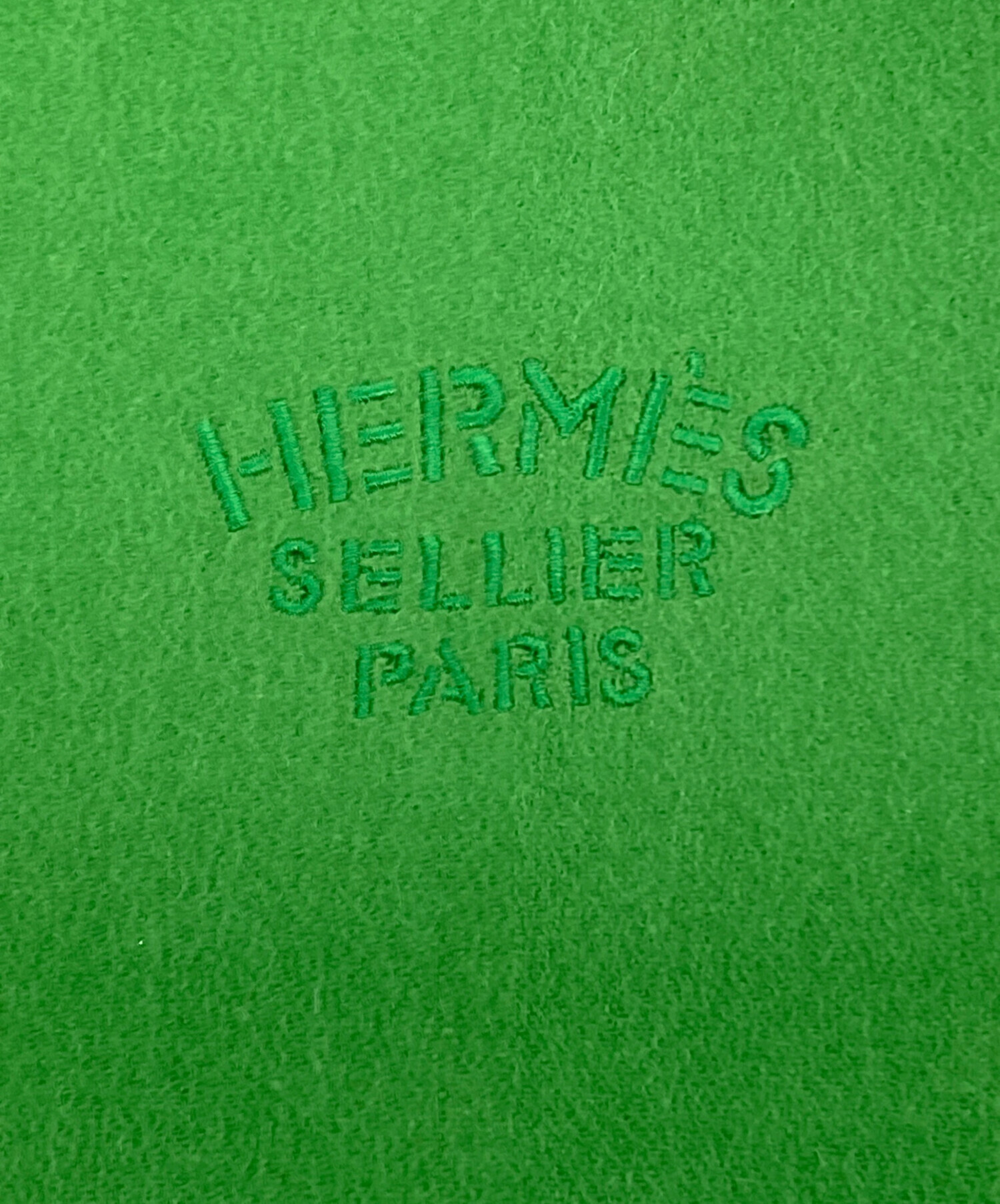 中古・古着通販】HERMES (エルメス) カシミヤマフラー 黄緑｜ブランド