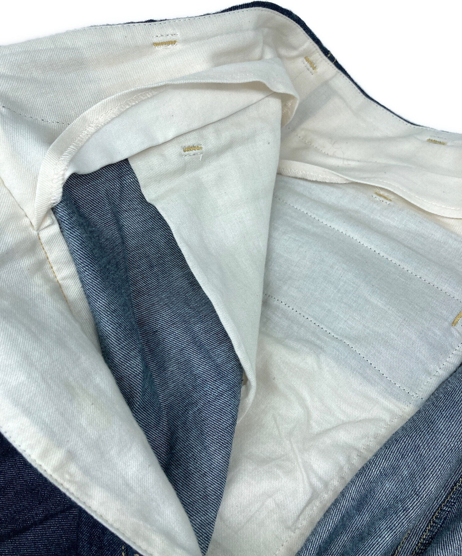中古・古着通販】GROUND Y (グラウンドワイ) Denim Big sarouel pants 中古・古着通販】GROUND Y (グラウンドワイ) Denim Big sarouel pants