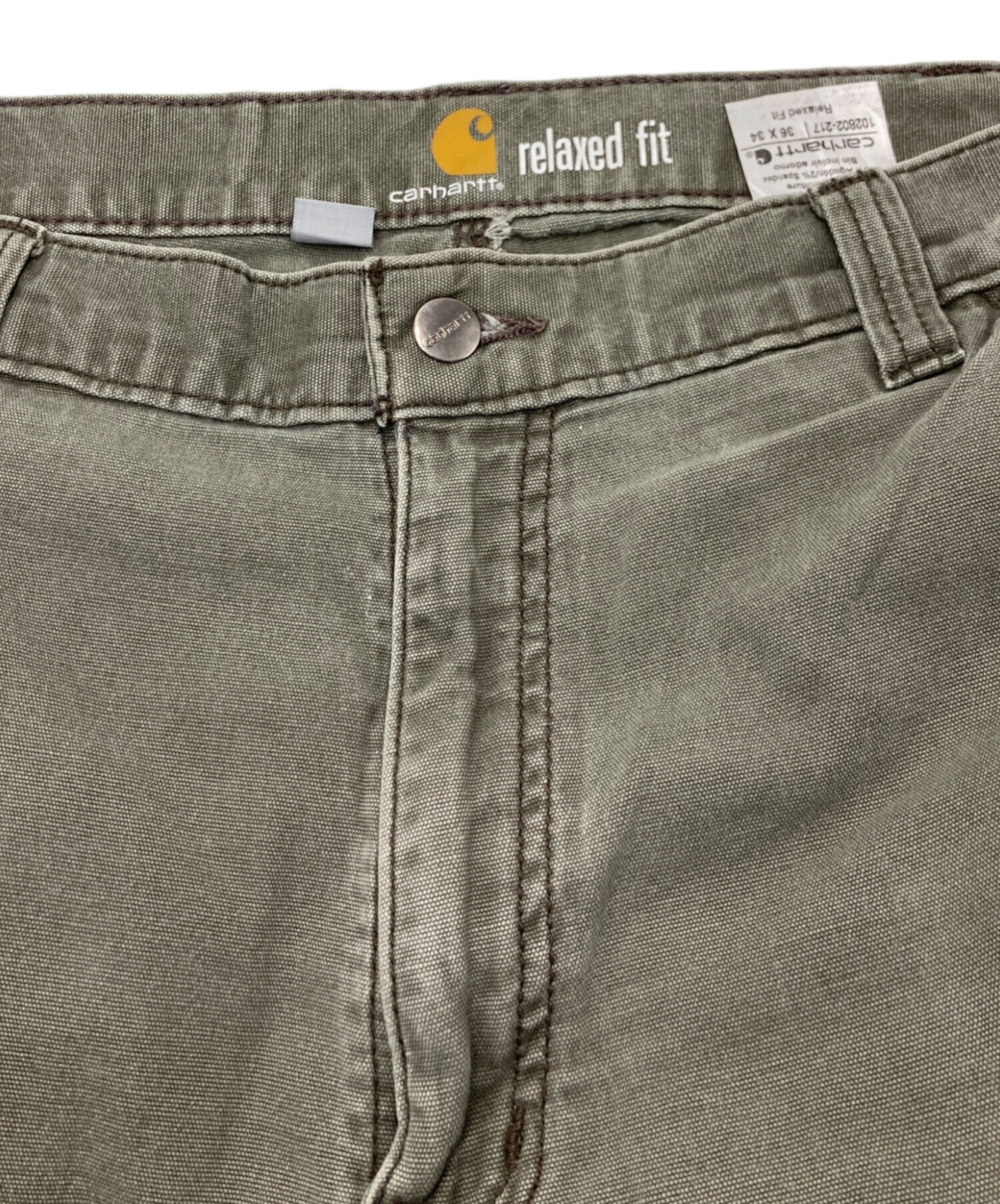 中古・古着通販】CarHartt (カーハート) ダブルニーパンツ カーキ 
