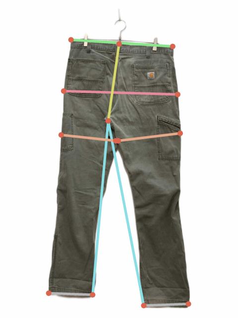 中古・古着通販】CarHartt (カーハート) ダブルニーパンツ カーキ
