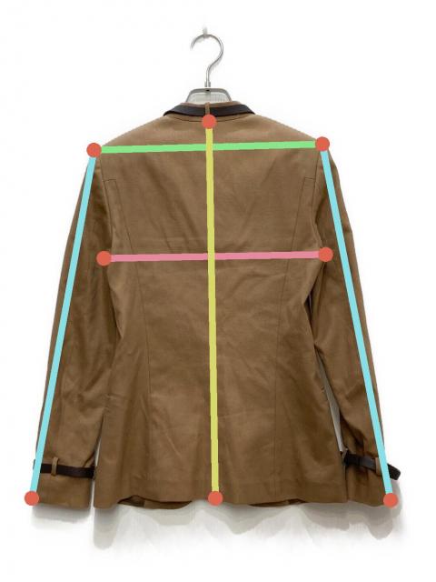 中古・古着通販】GUCCI (グッチ) ノーカラージャケット ベージュ