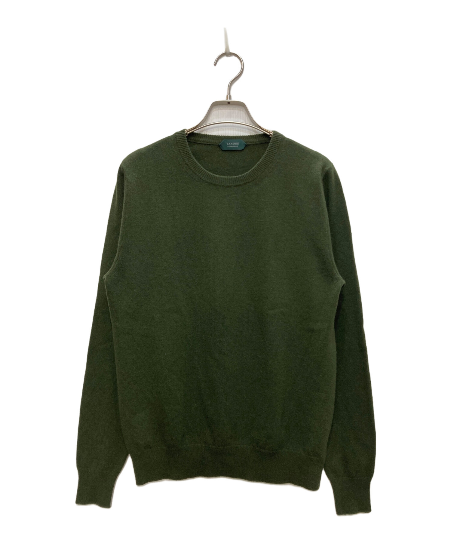 中古・古着通販】Zanone (ザノーネ) ウールカシミヤニット カーキ 