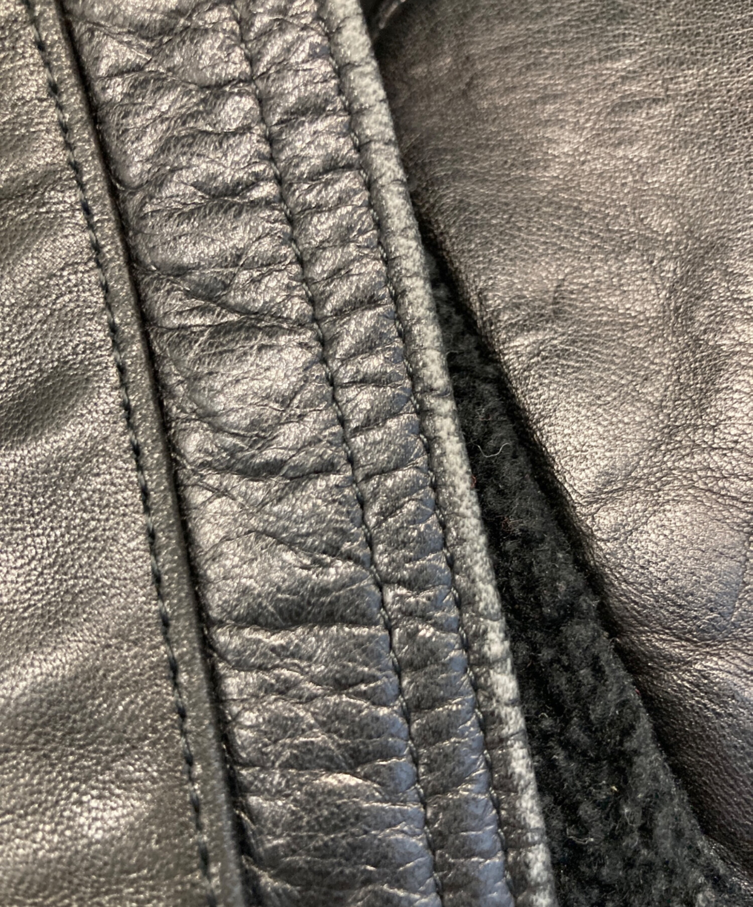 中古・古着通販】SHELLAC (シェラック) インナーボアレザージャケット