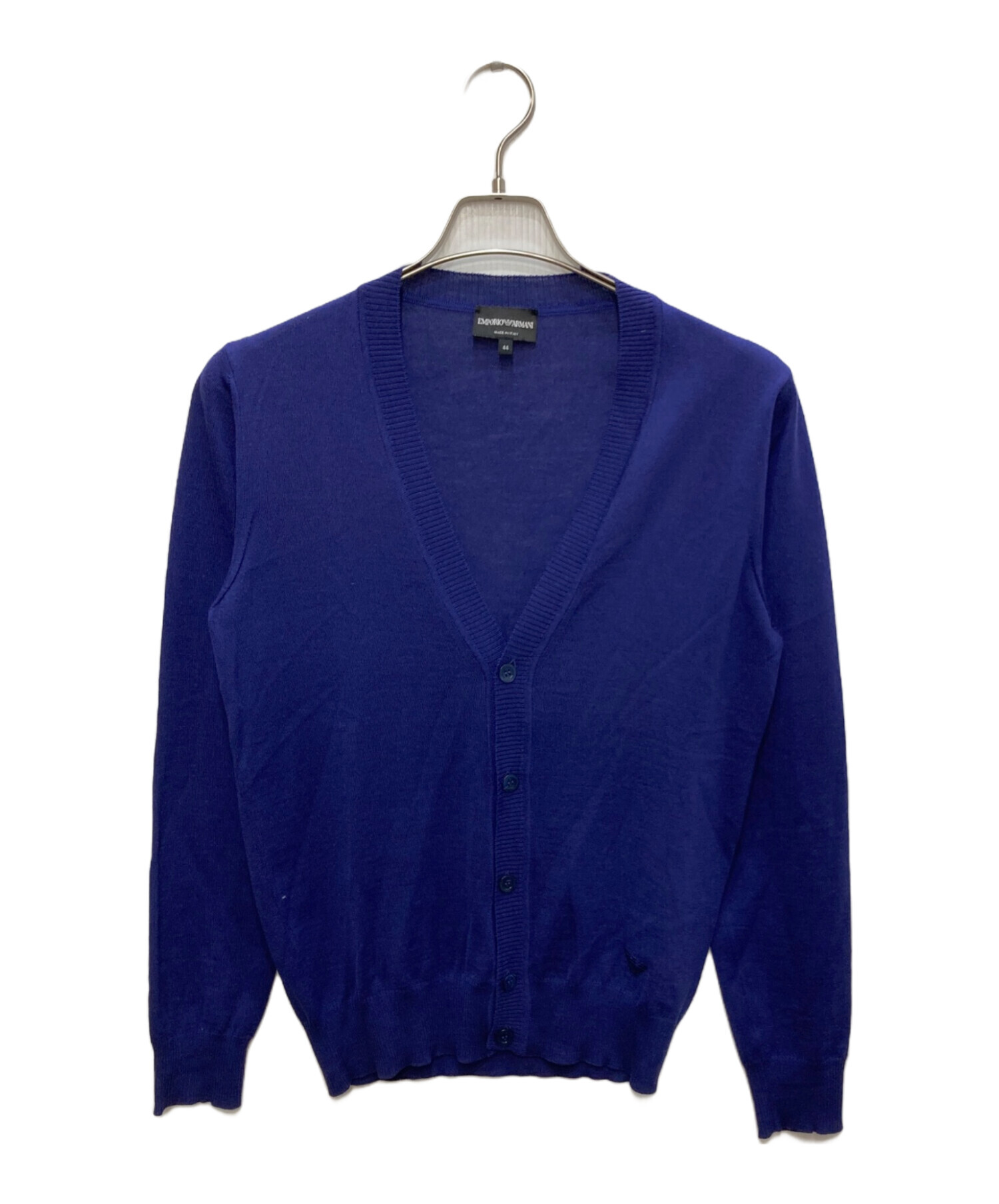 EMPORIO ARMANI ネイビー ニット M 美品 中古・古着通販】EMPORIO ARMANI (エンポリオ アルマーニ) Vネック