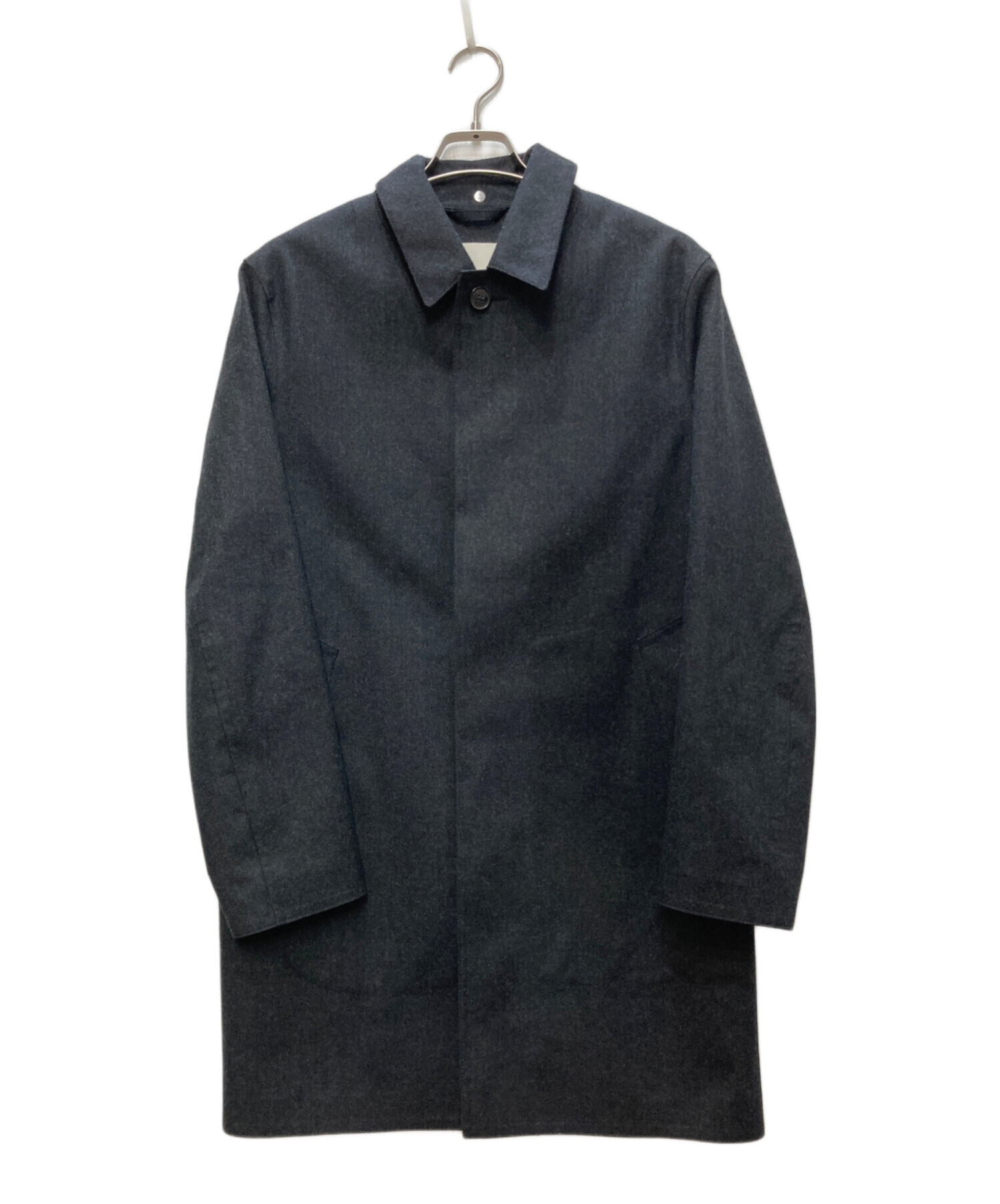 【美品】MACKINTOSH ゴム引きステンカラーコート ミディアムグレー 38 中古・古着通販】MACKINTOSH (マッキントッシュ) ゴム引きステンカラー