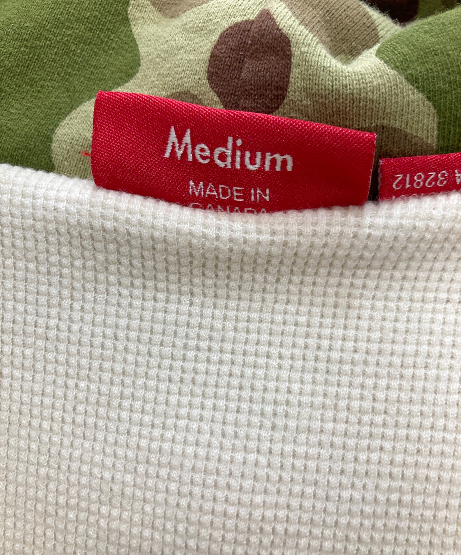 中古・古着通販】SUPREME (シュプリーム) THERMAL ZIP UP HOODIE 