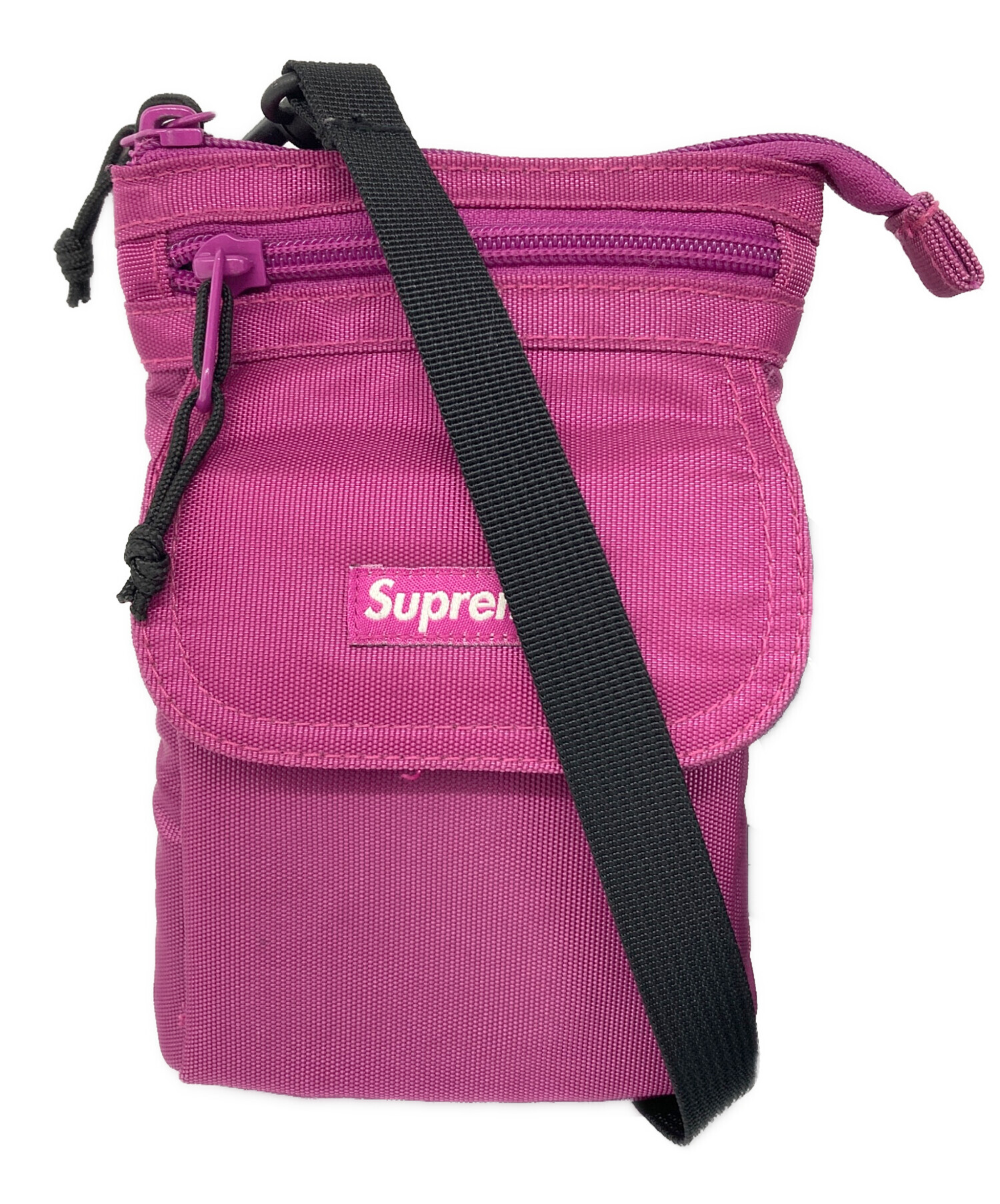 美品★Supreme ボディバッグ ショルダーバッグ　ピンクパープル 中古・古着通販】SUPREME (シュプリーム) SHOULDER BAG パープル