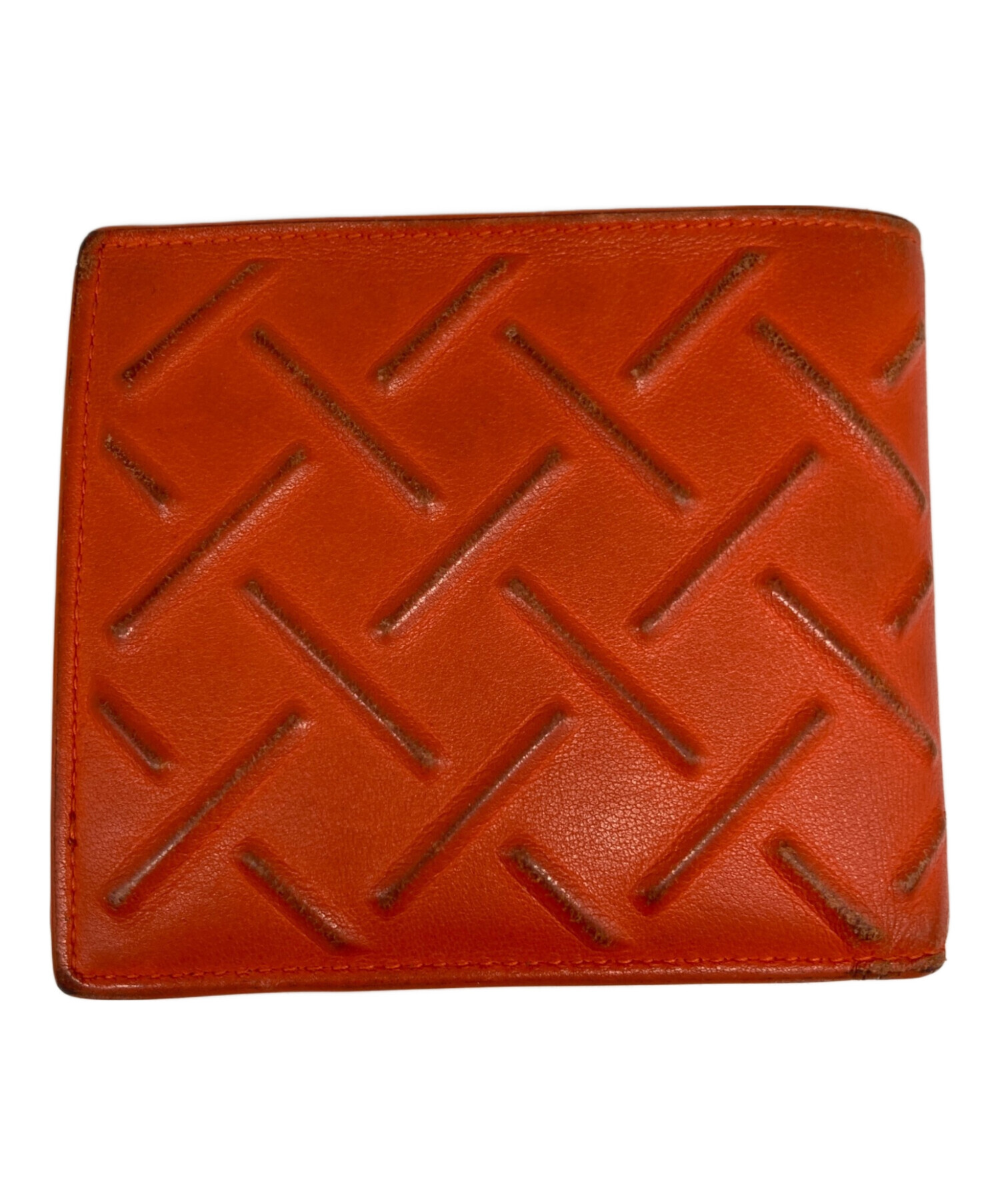 Bottega Veneta オレンジ 三つ折り財布 BOTTEGA VENETA - 新品 ボッテガヴェネタ BOTTEGA VENETA 3つ折り財布