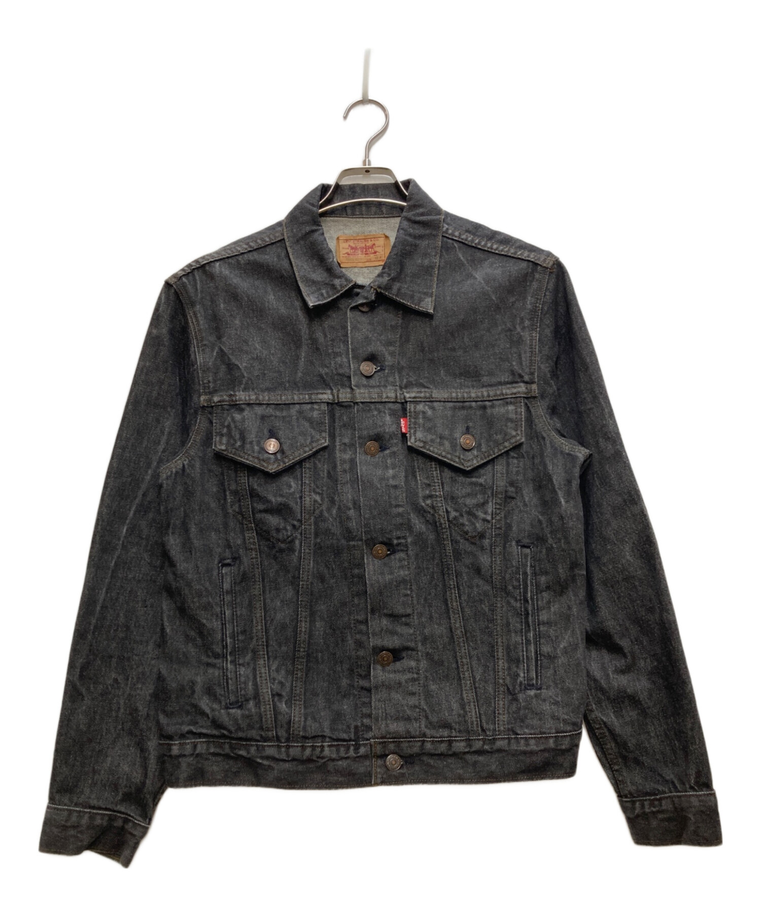 中古・古着通販】LEVI'S (リーバイス) 先染めブラックデニムジャケット