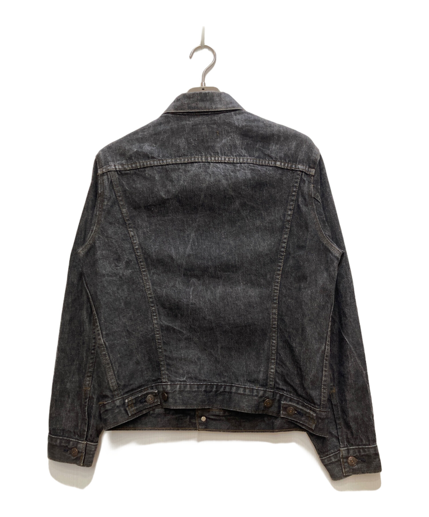 Levi’s デニムジャケット 希少先染めブラック USA製 中古・古着通販】LEVI'S (リーバイス) 先染めブラックデニムジャケット