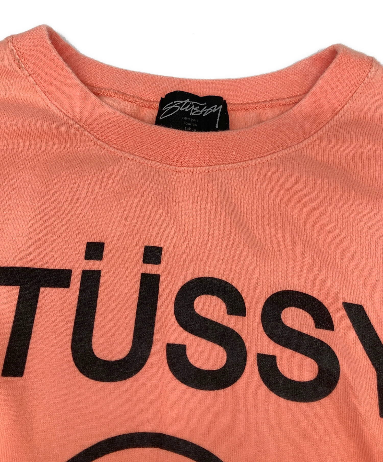 中古・古着通販】stussy (ステューシー) 半袖ロングTシャツ オレンジ