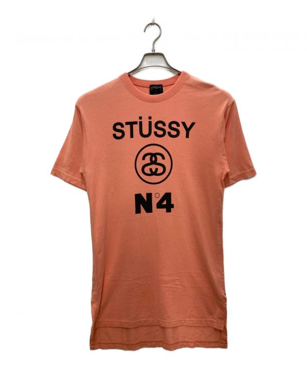 中古・古着通販】stussy (ステューシー) 半袖ロングTシャツ オレンジ
