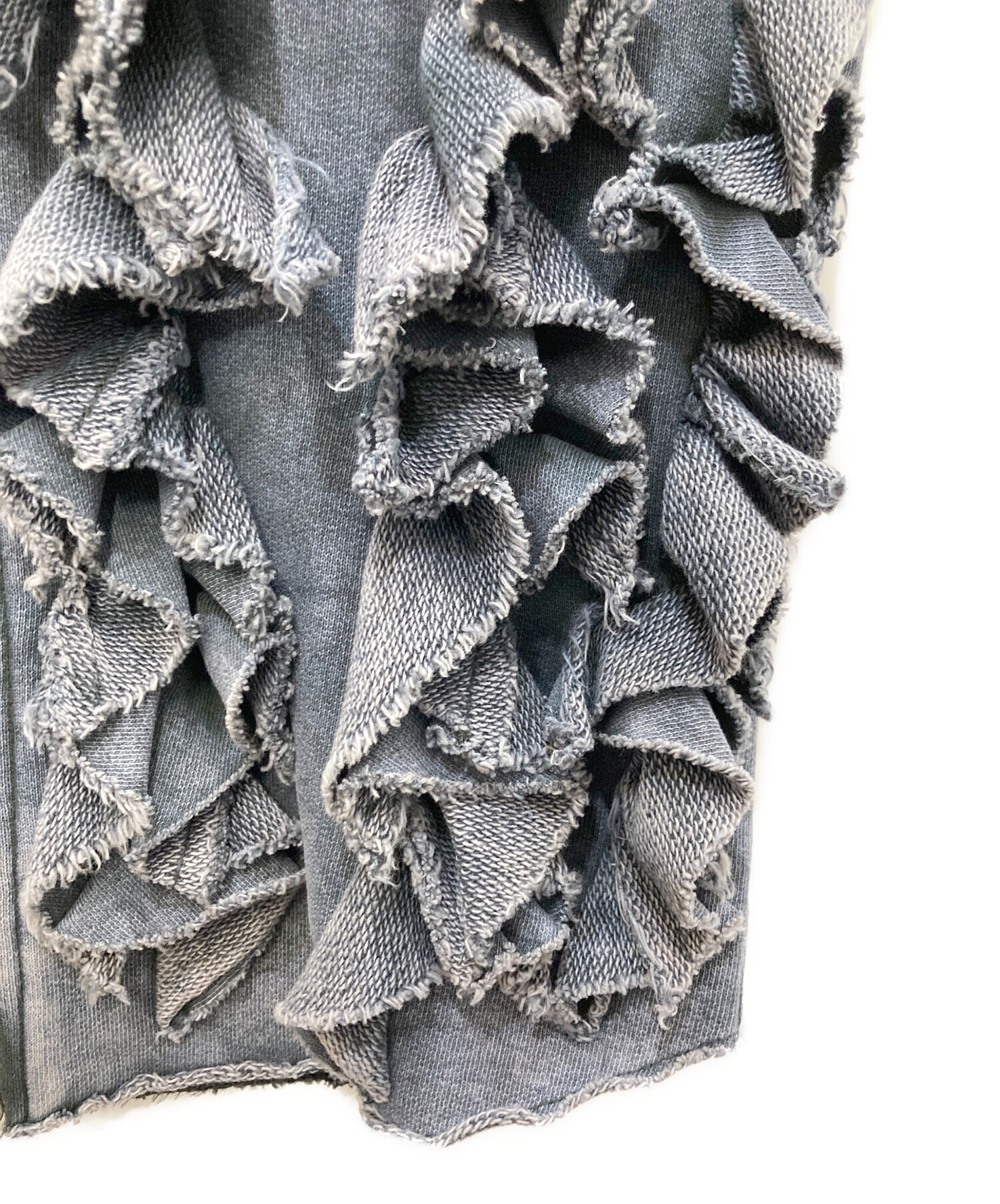 つる927ページです♥️ 中古・古着通販】SLY (スライ) FRONT ZIP FRILL トップス グレー