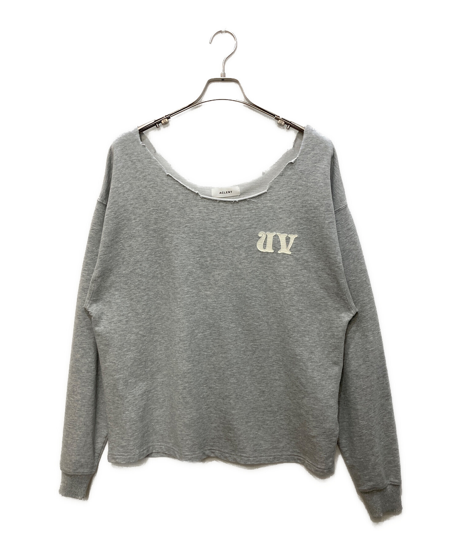 中古・古着通販】ACLENT (アクレント) cutoff oneshoulder loose sweat
