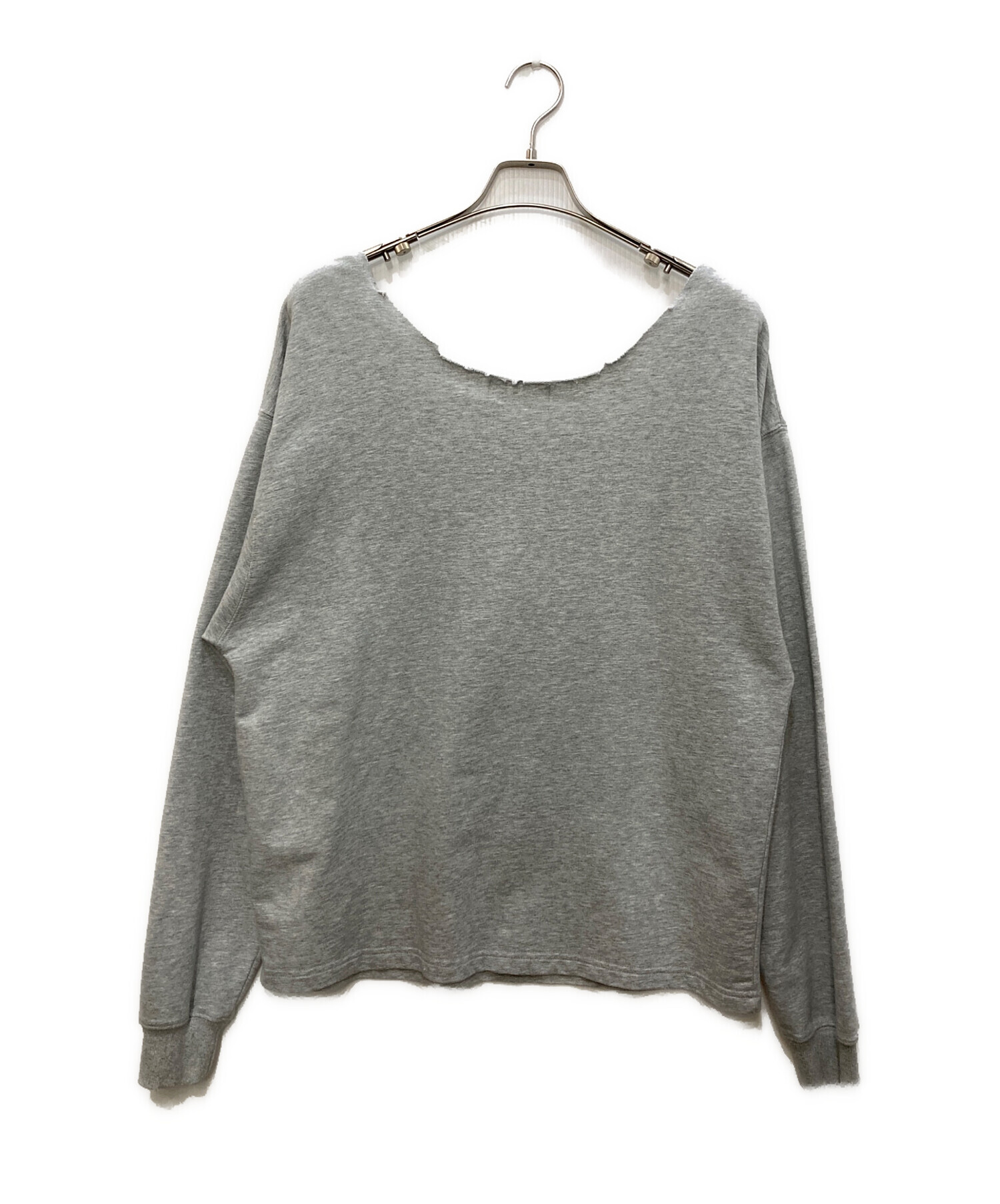 中古・古着通販】ACLENT (アクレント) cutoff oneshoulder loose sweat