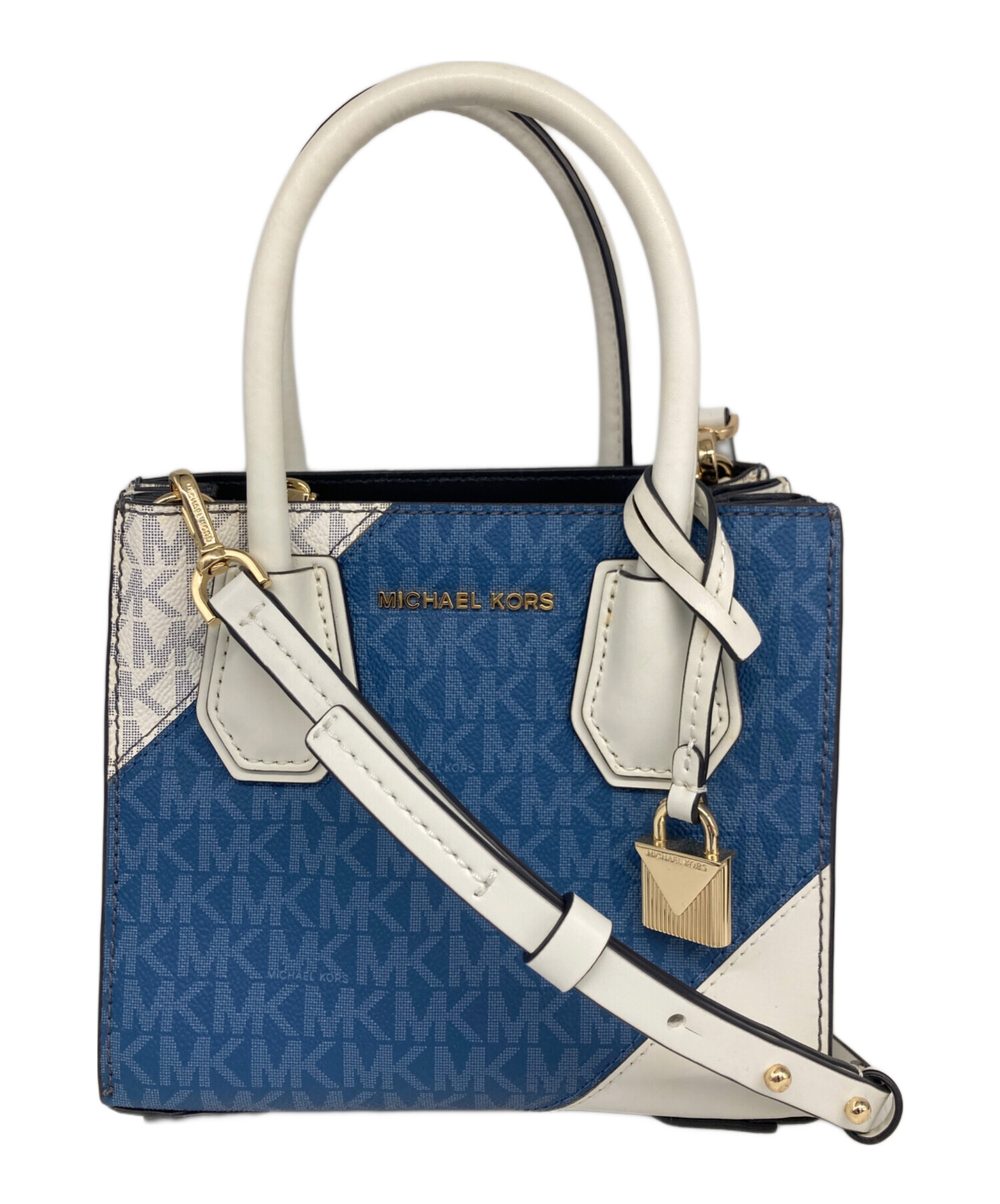 中古・古着通販】MICHAEL KORS (マイケル・コース) 2WAYバッグ ブルー 
