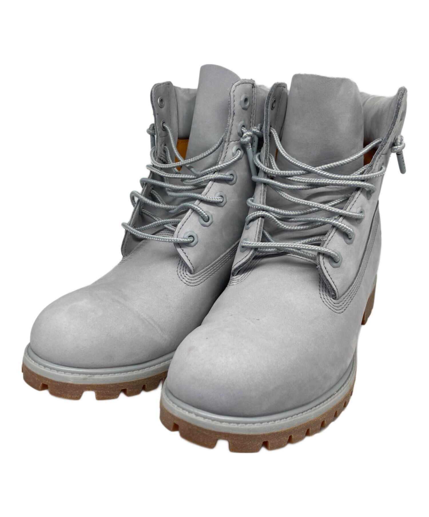 美品 ティンバーランド 6インチブーツ ネイビー/グレー レザー 24cm 中古・古着通販】Timberland (ティンバーランド) 6in Premium Boot