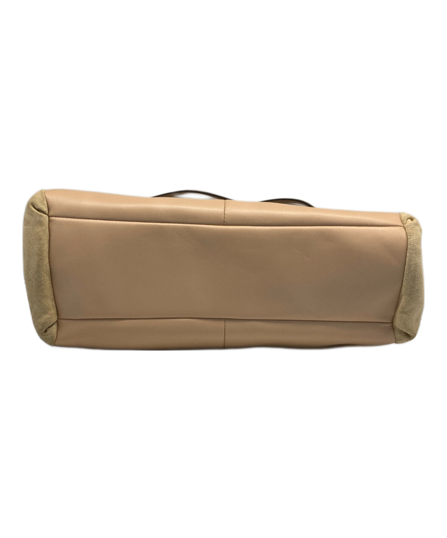 中古・古着通販】COACH (コーチ) スウェードショルダーバッグ ベージュ