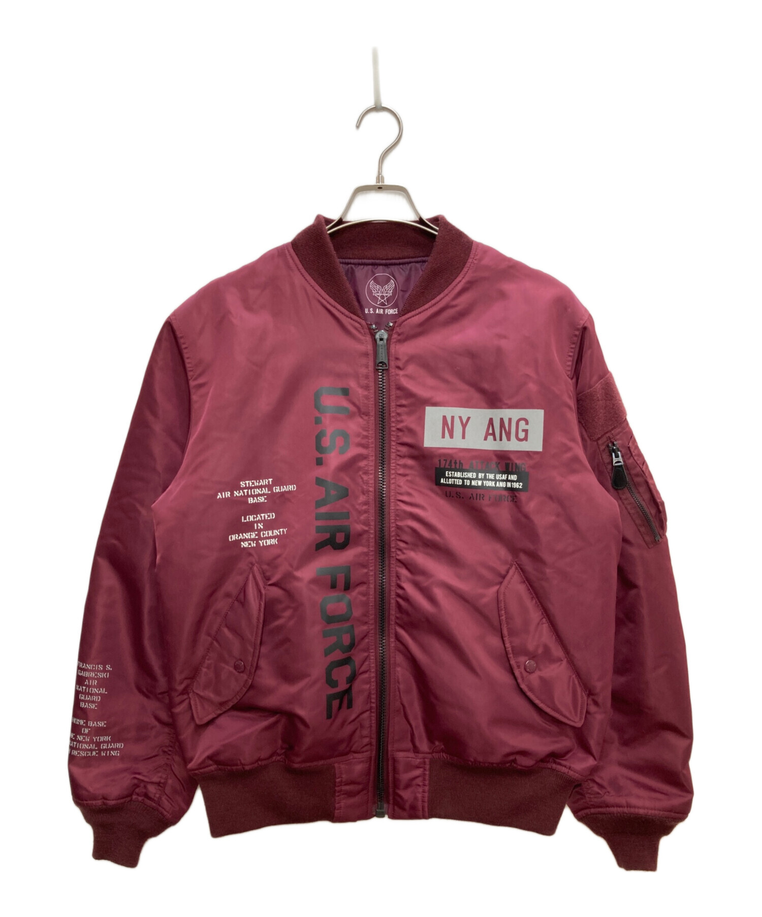 中古・古着通販】AVIREX (アヴィレックス) MA-1ジャケット ボルドー 