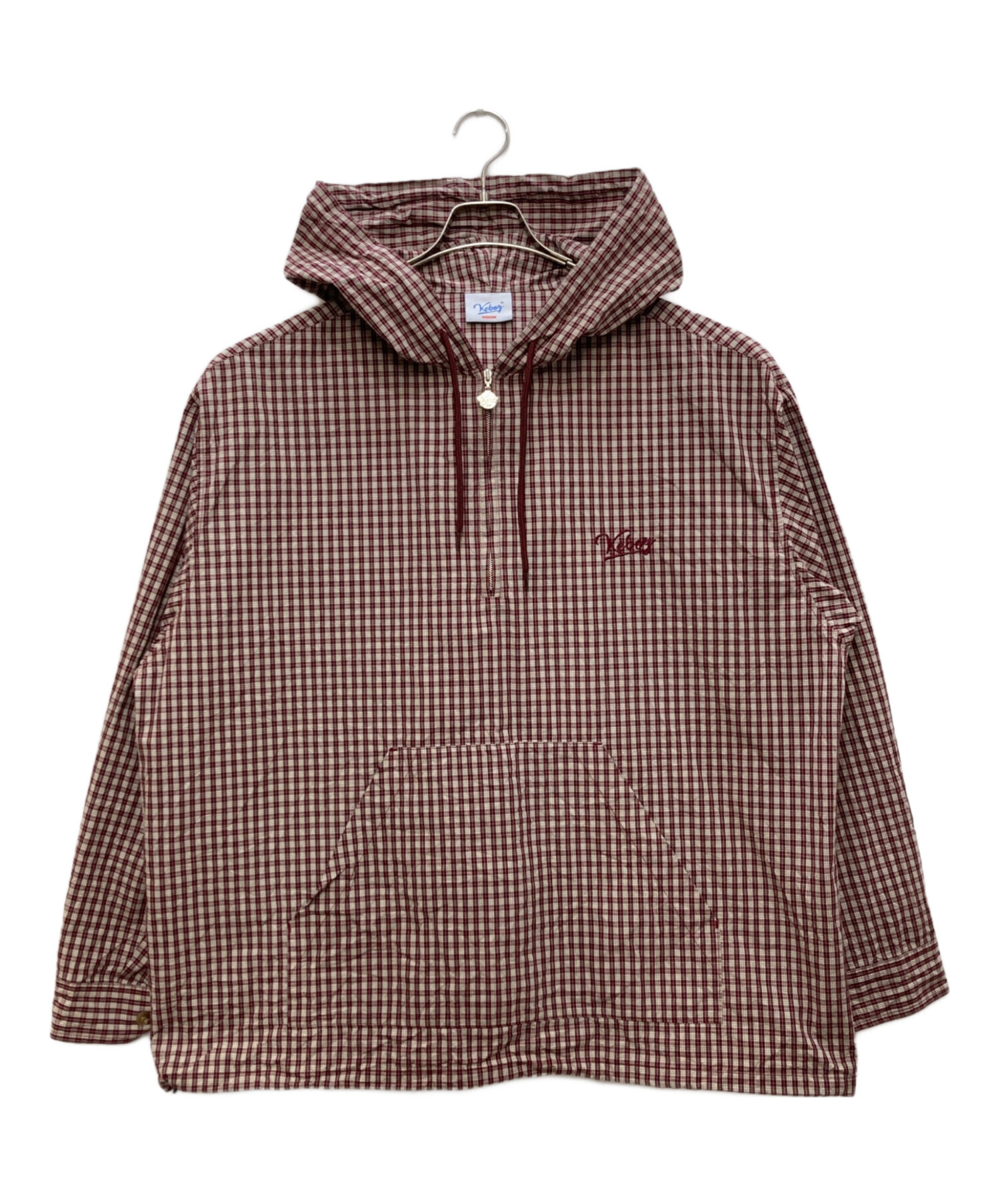 中古・古着通販】KEBOZ (ケボズ) CHECK HOOD SHIRT/チェック フード