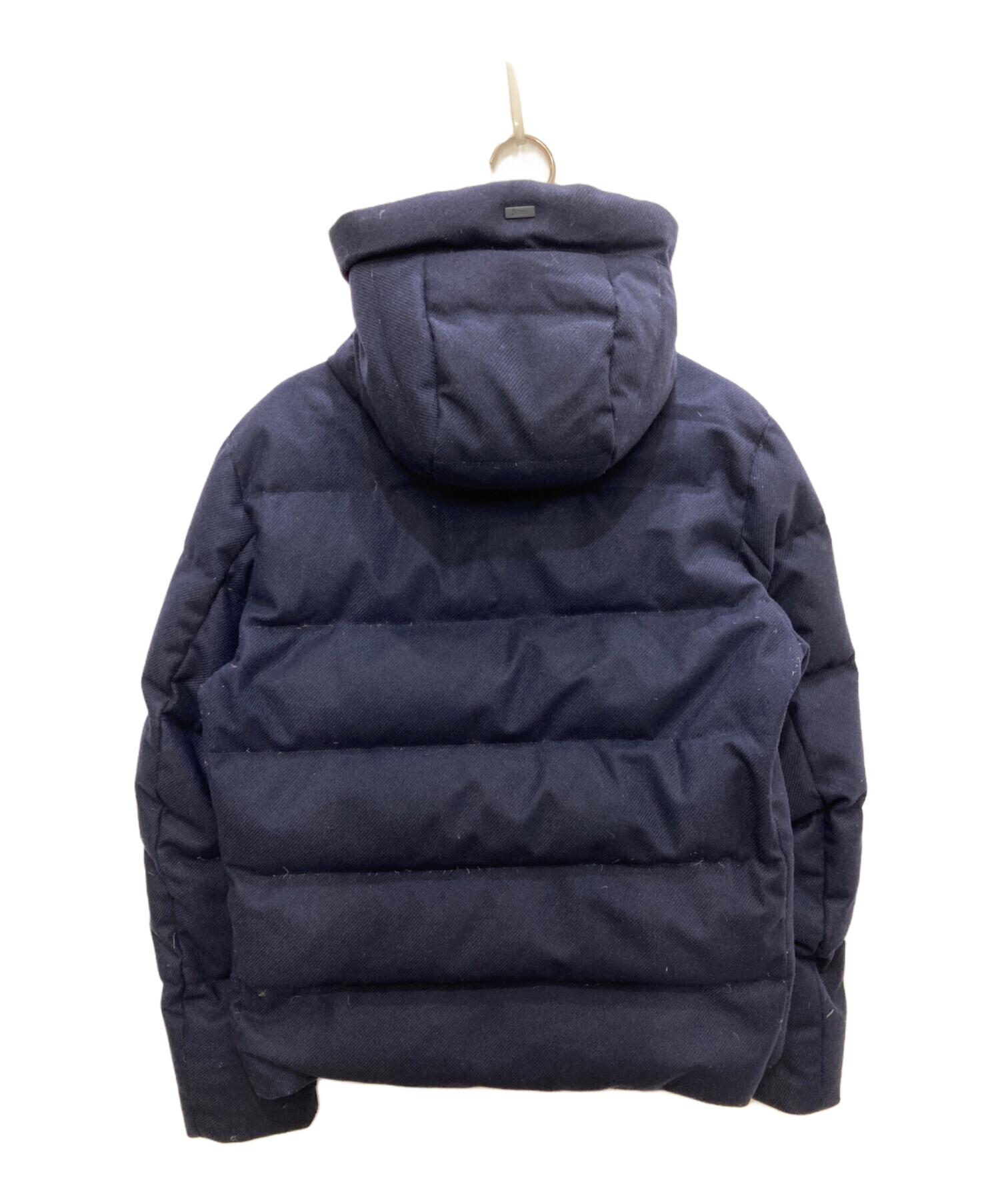 【値下】HERNO　ヘルノ　ダウンジャケット　46　ネイビー 中古・古着通販】HERNO (ヘルノ) ダウンジャケット ネイビー サイズ:46