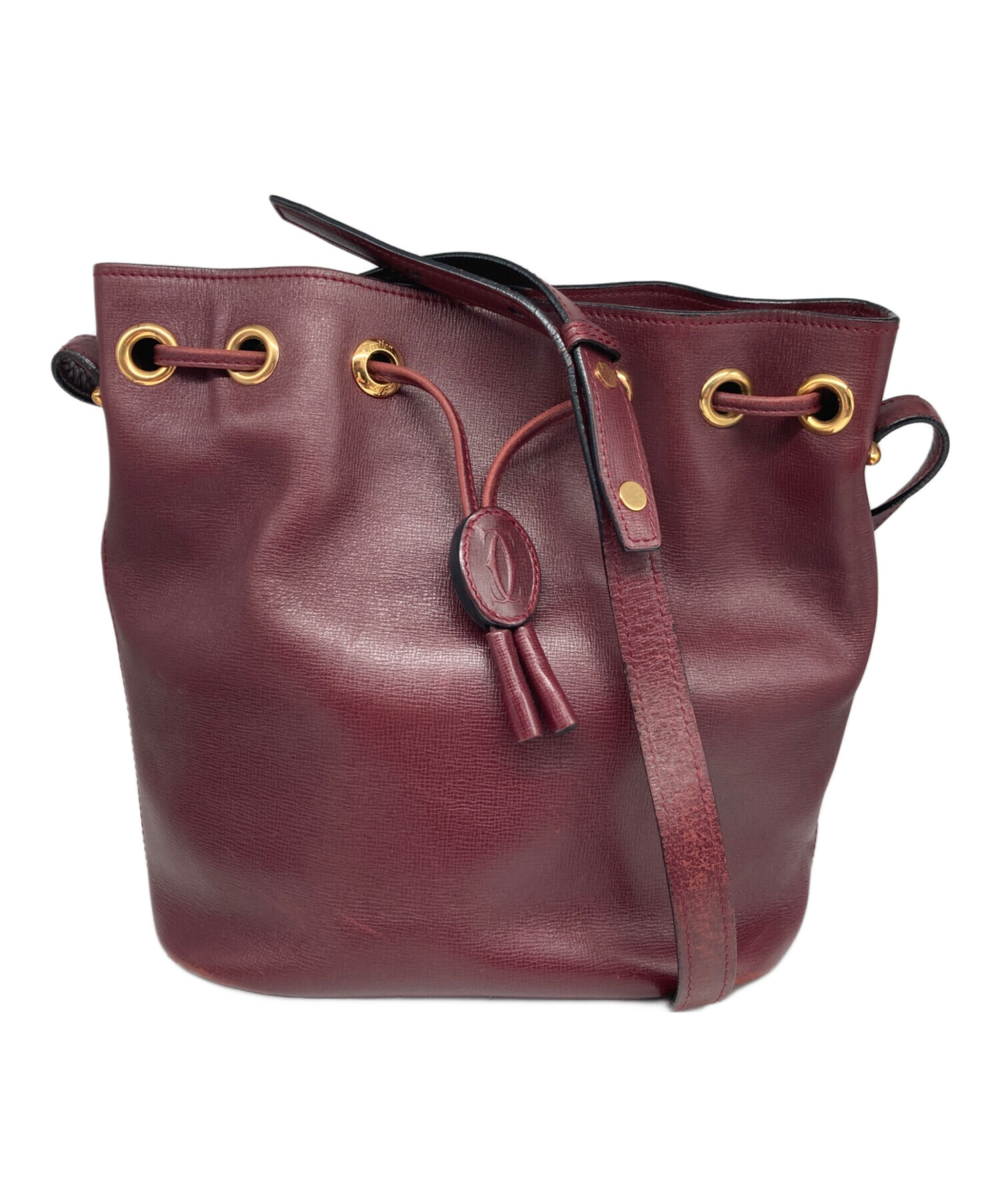 Cartier マストライン　巾着型バッグ 中古・古着通販】Cartier (カルティエ) マストライン オールド巾着型
