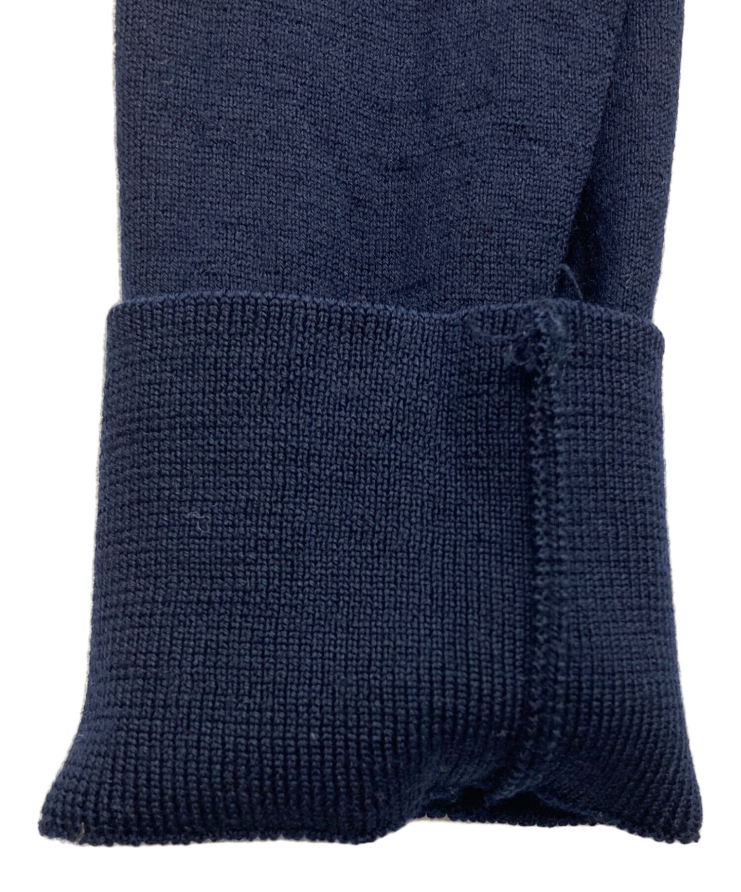 中古・古着通販】ZEGNA (ゼニア) ウールハイゲージニット ネイビー