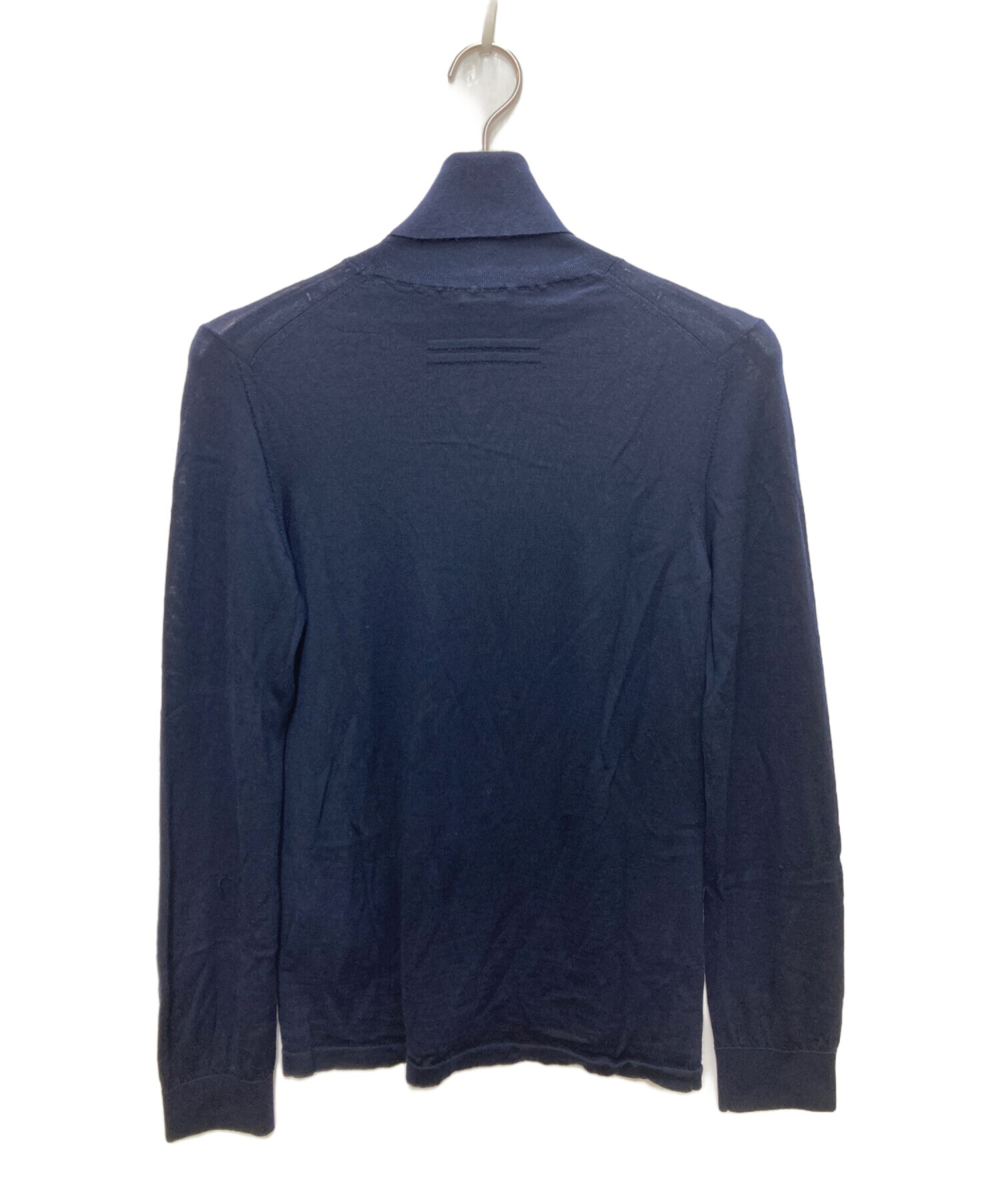 ZEGNA ネイビー クルーネックニット ハイゲージ 中古・古着通販ZEGNA 
