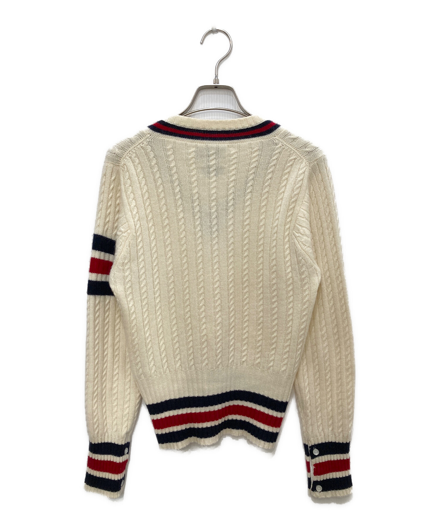 中古・古着通販】Thom Browne (トムブラウン) Vネックカシミヤニット 