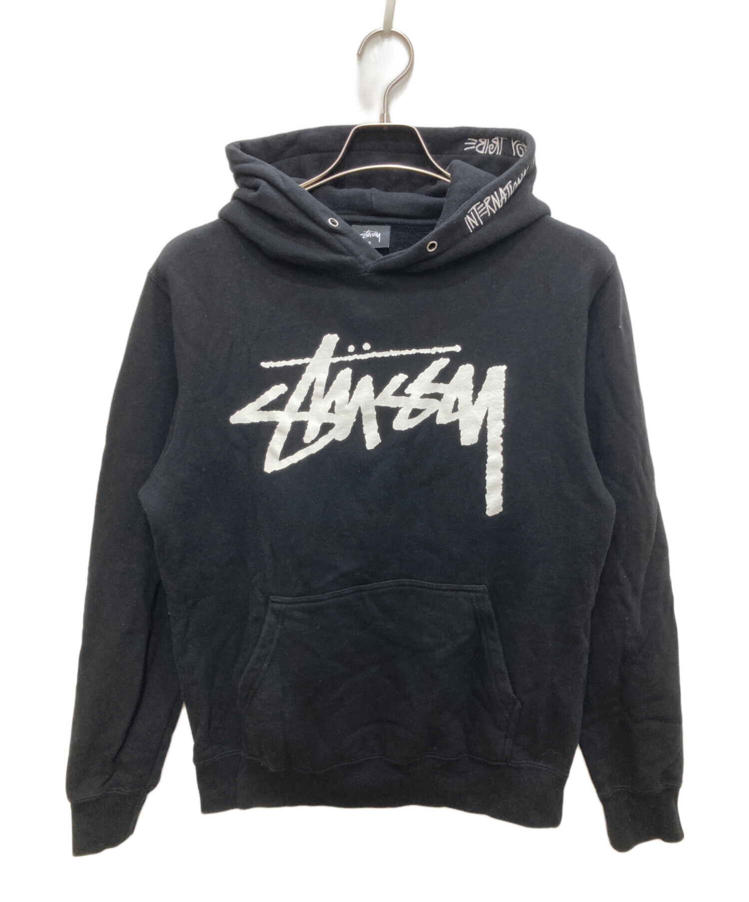 Stussy アニマルプリント パーカー 中古・古着通販】stussy (ステューシー) プリントパーカー ブラック