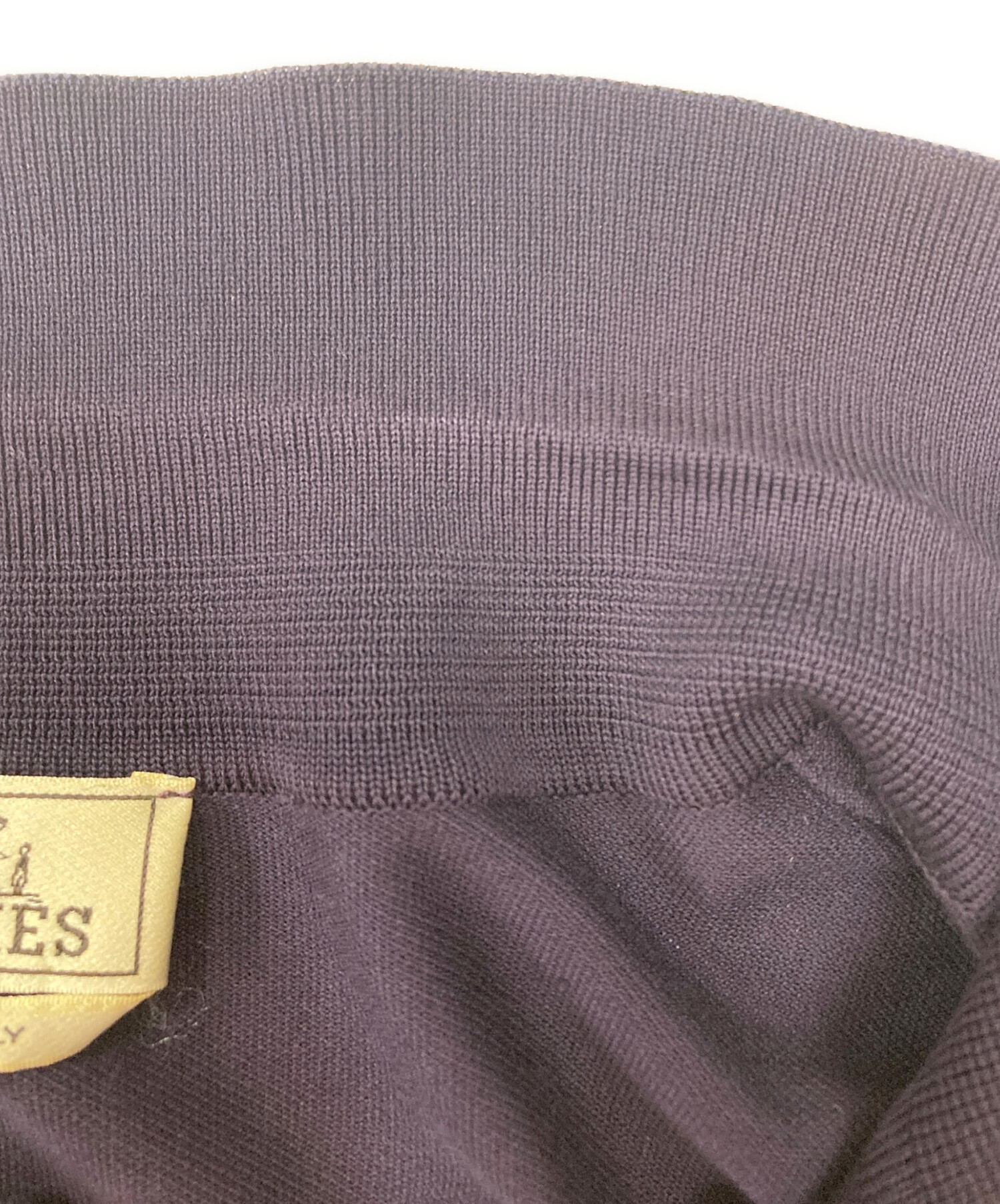 中古・古着通販】HERMES (エルメス) H刺繍ポロシャツ パープル サイズ