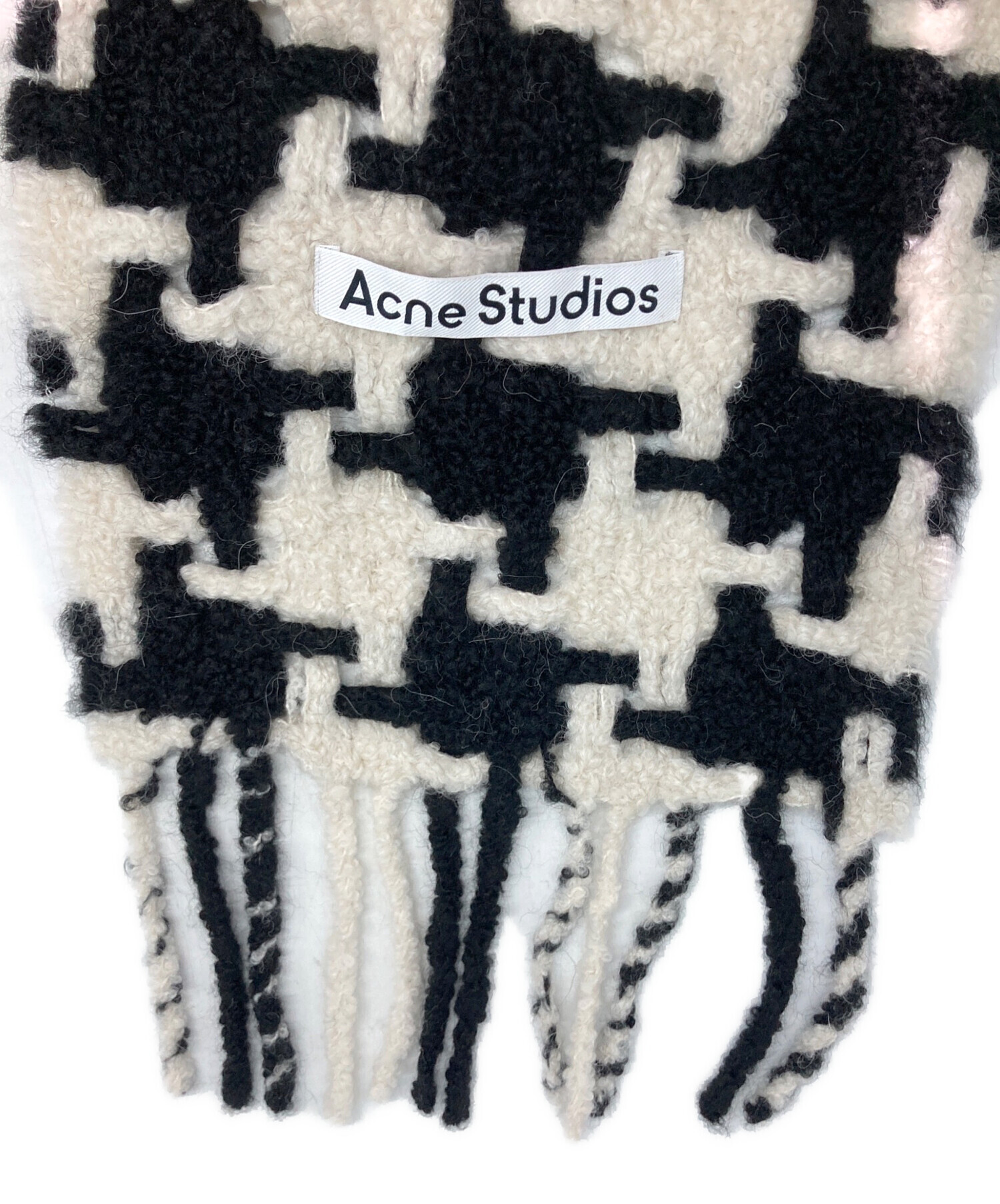 斉藤様予約済み　　　Acne Studios ハウンドトゥースマフラー 中古・古着通販】Acne studios (アクネ ストゥディオズ) ハウンド