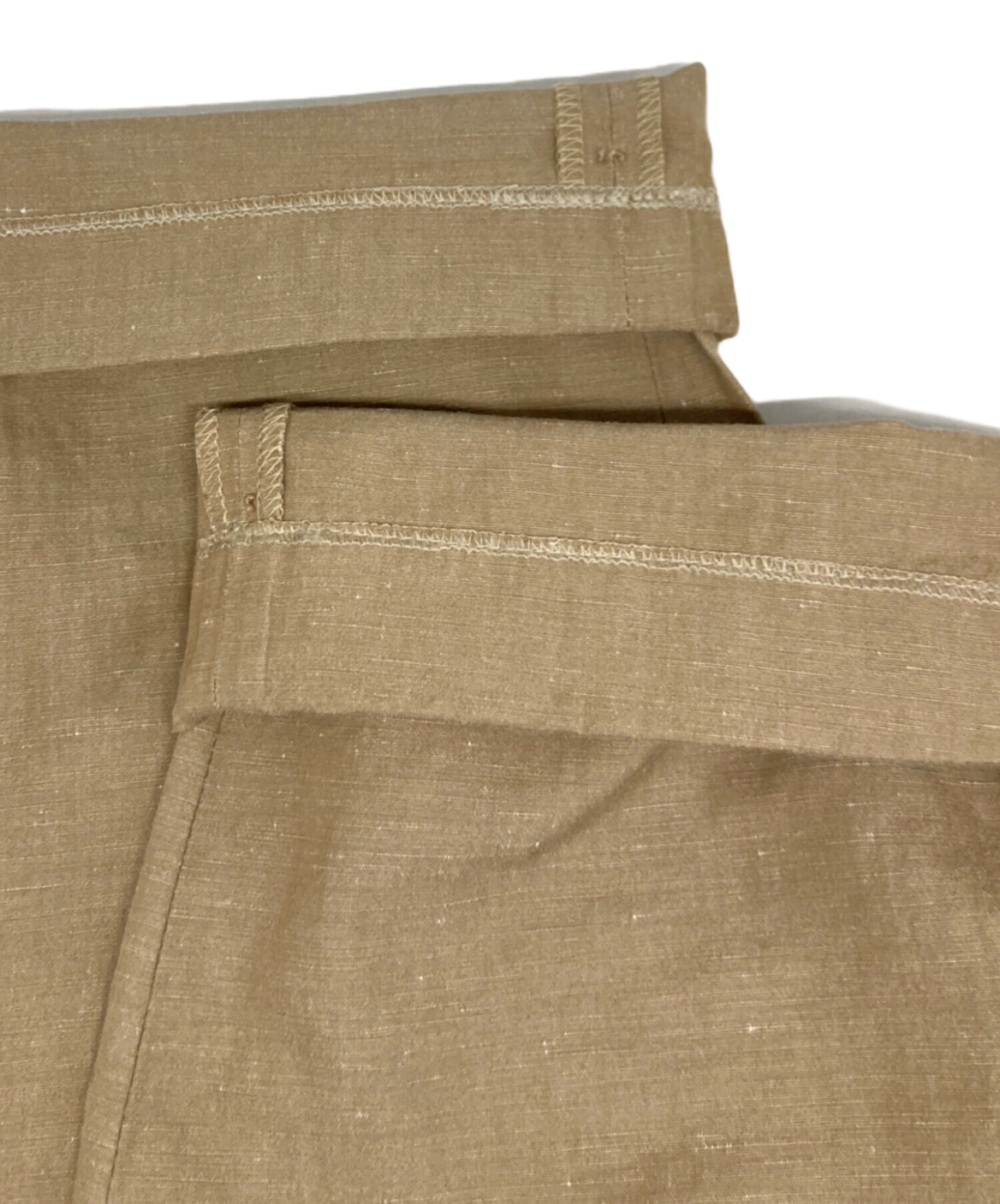 BERWICH ベルウィッチ リネンコットン パンツ ベージュ ベルウィッチ BERWICH ツープリーツ スラックス SCOTCH COTTON LINEN