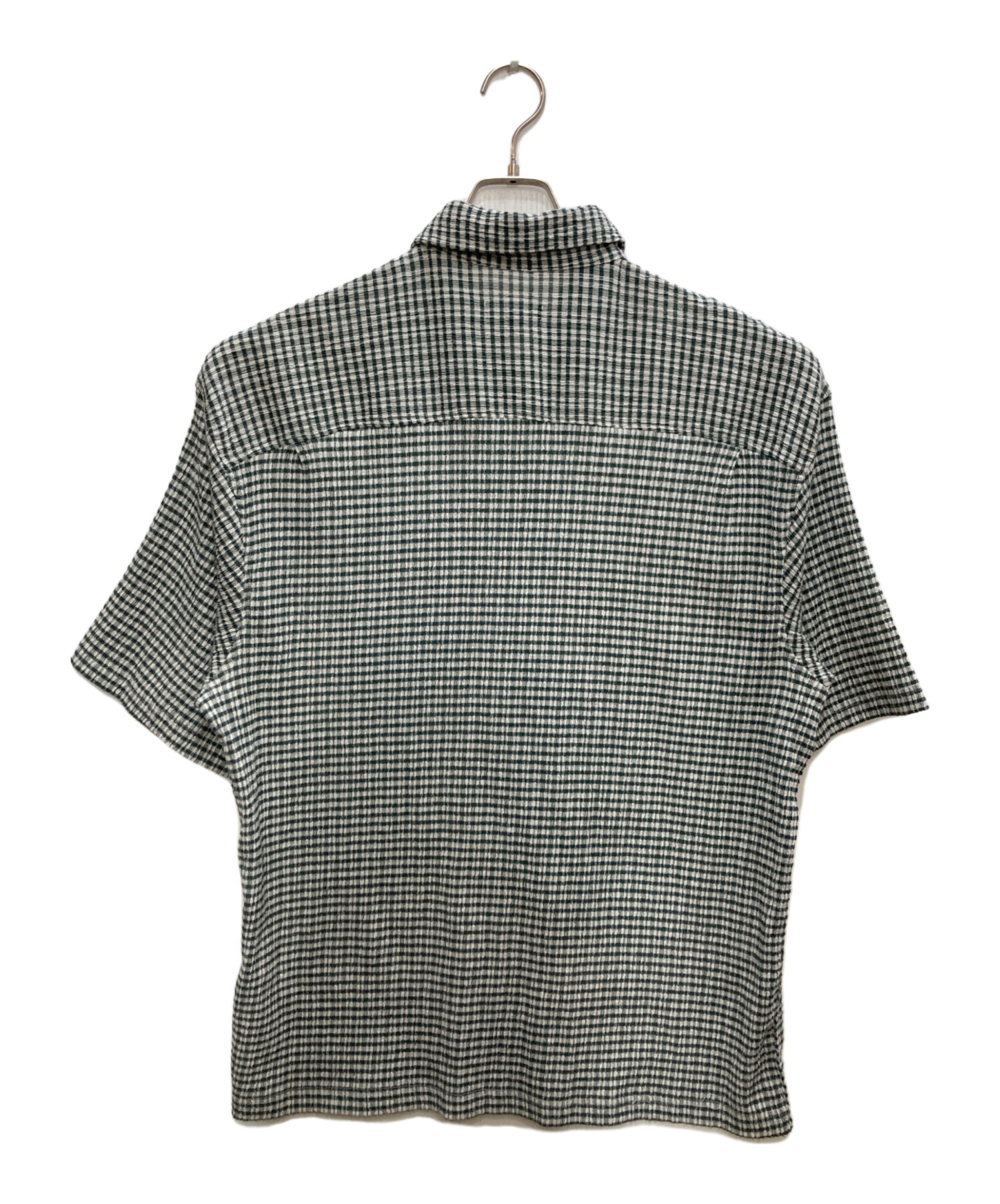 old stussy authentic ギンガムチェックシャツ ssリンク 中古・古着通販】stussy (ステューシー) Wrinkly Gingham Shirt/リンク