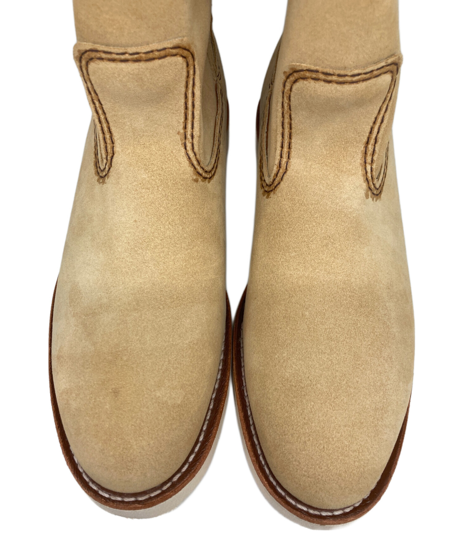 RED WING ベージュ スエード ペコスブーツ 中古・古着通販】RED WING (レッドウィング) 9-inch Pecos