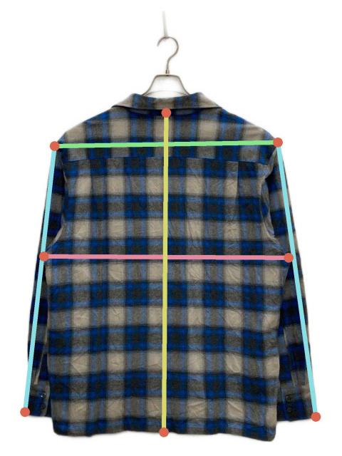 中古・古着通販】SAPEur (サプール) オンブレチェックシャツ ブルー