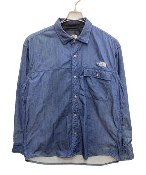 THE NORTH FACE DENIM NUPTSE SHIRT インディゴ 中古・古着通販】THE NORTH FACE (ザ ノース フェイス) L/S NYLON