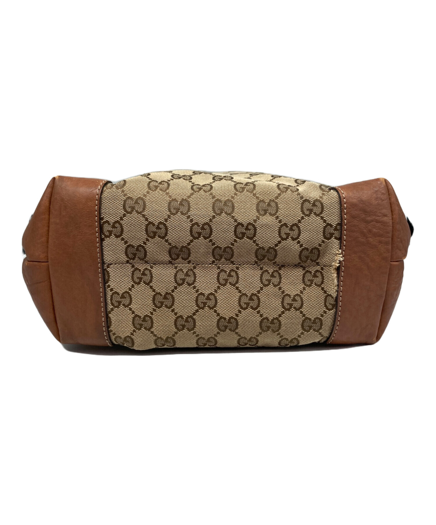 中古・古着通販】GUCCI (グッチ) GGキャンバスハンドバッグ ベージュ