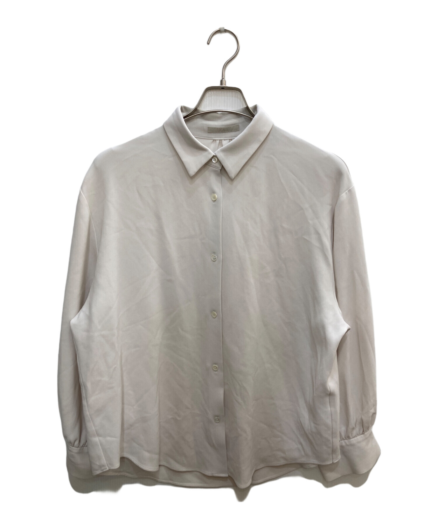 Plage プラージュ ブラウス 36(S位) グレー 【古着】【中古】 中古・古着通販】Plage (プラージュ) double cloth modern シャツ