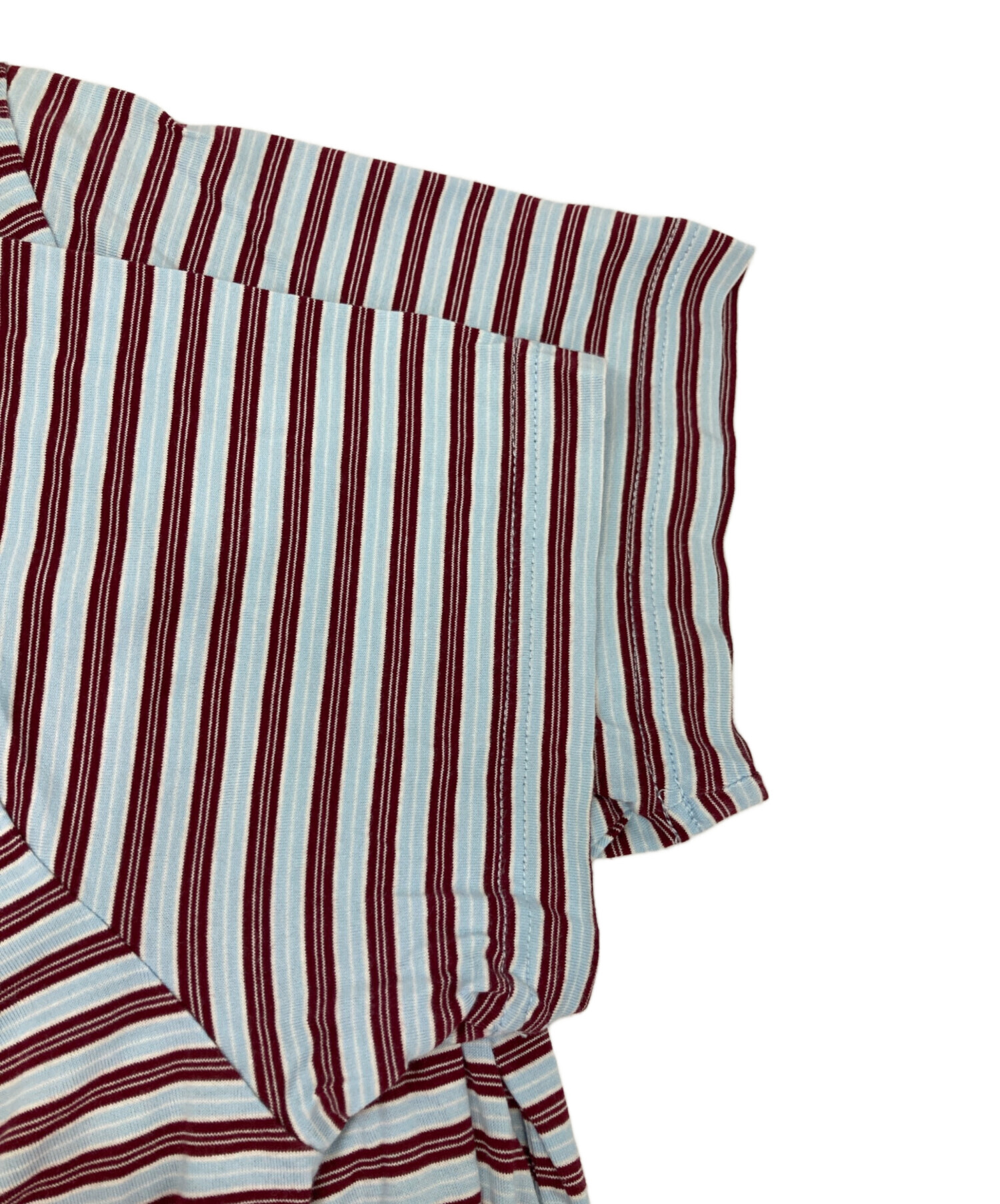 中古・古着通販】MARNI (マルニ) 半袖ボーダーTシャツ ブルー サイズ