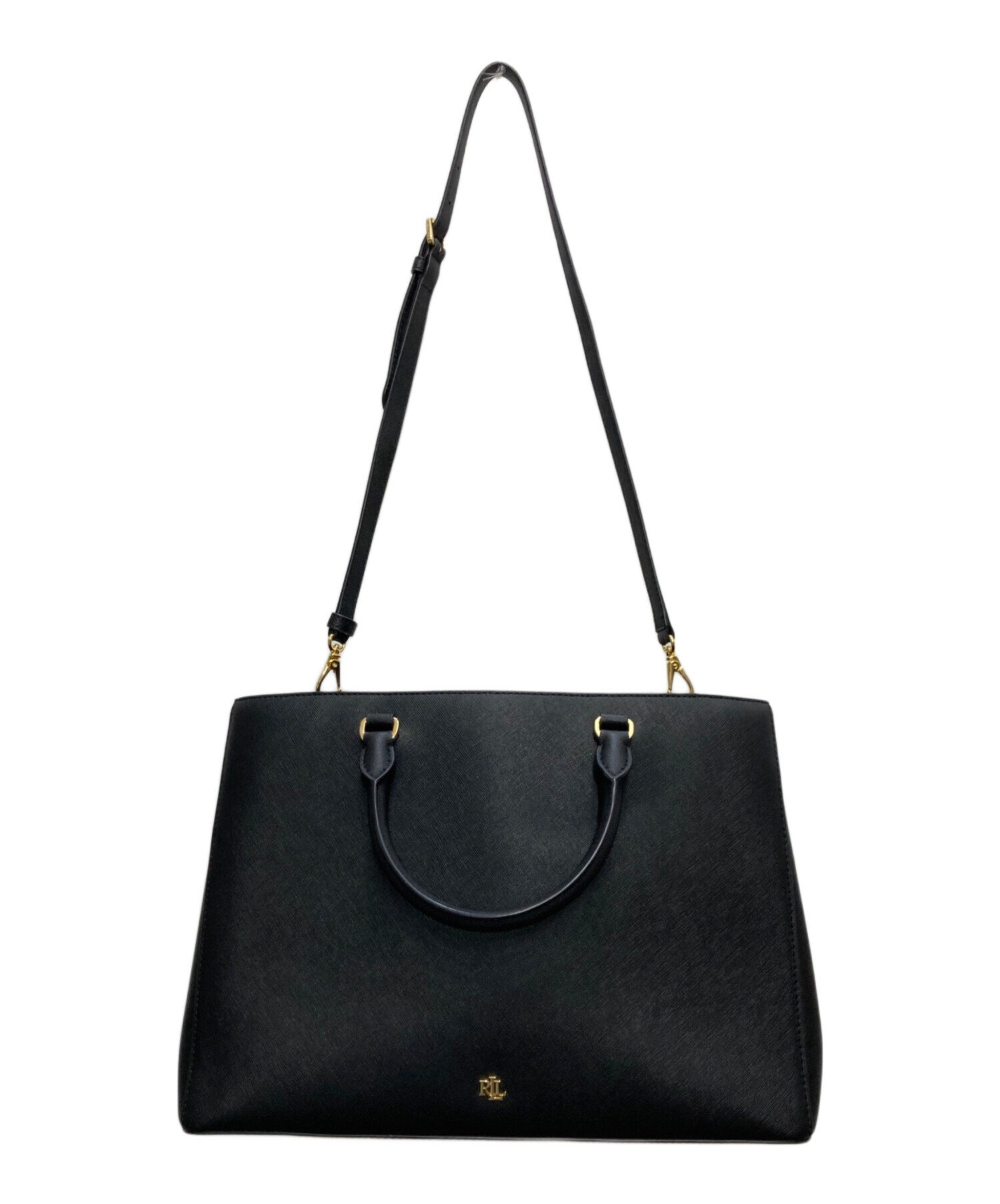 ローレン ラルフローレン LAUREN RALPH LAUREN 2wayバッグ クロスハッチレザーラージハンナサッチェル ブラウン レディース 美品 2512LT438 中古・古着通販】LAUREN RALPH LAUREN (ローレンラルフローレン