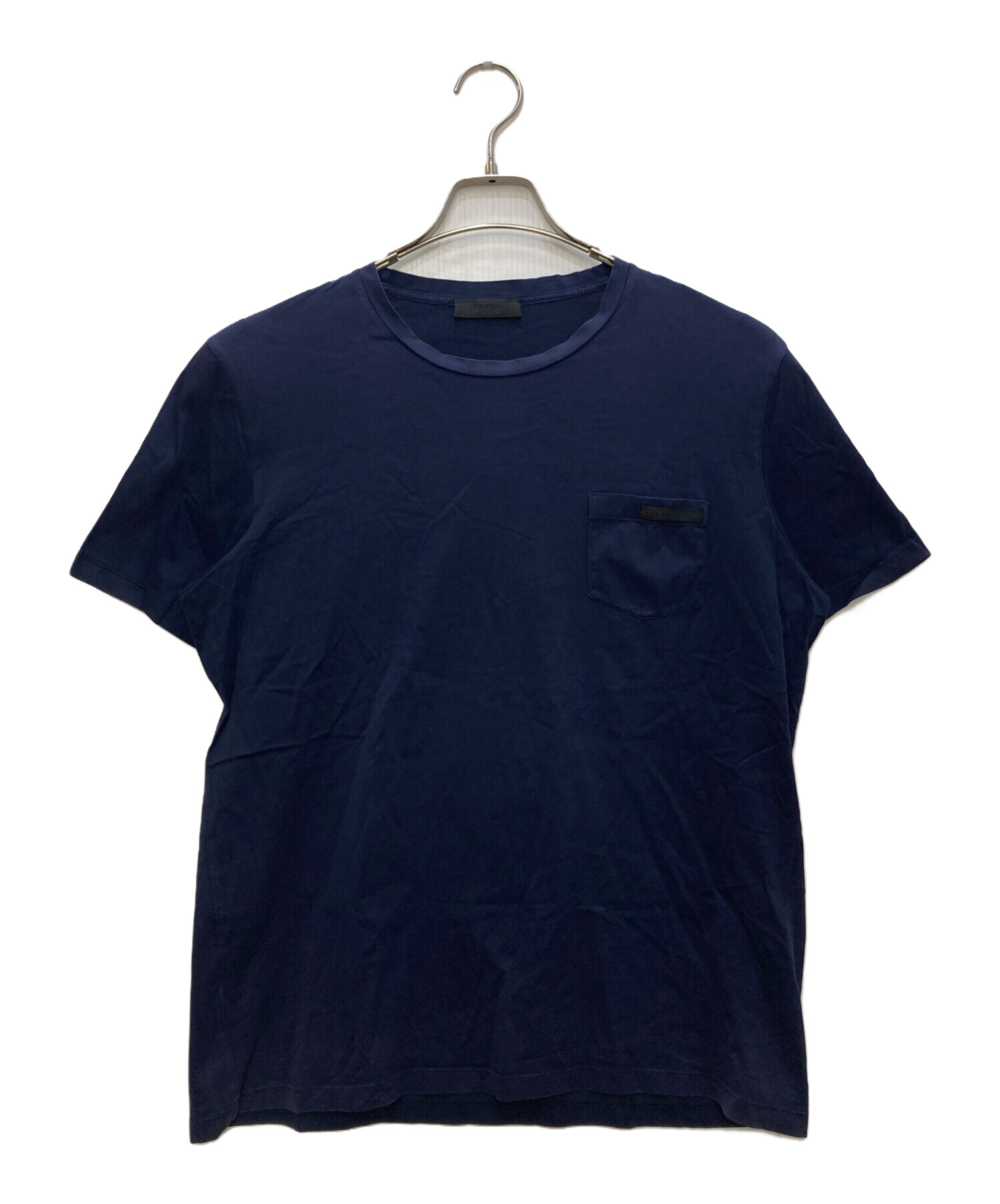 PRADA プラダ Tシャツ・カットソー S 紺 【古着】【中古】【送料無料】 中古・古着通販】PRADA (プラダ) ポケットTシャツ ネイビー サイズ:L