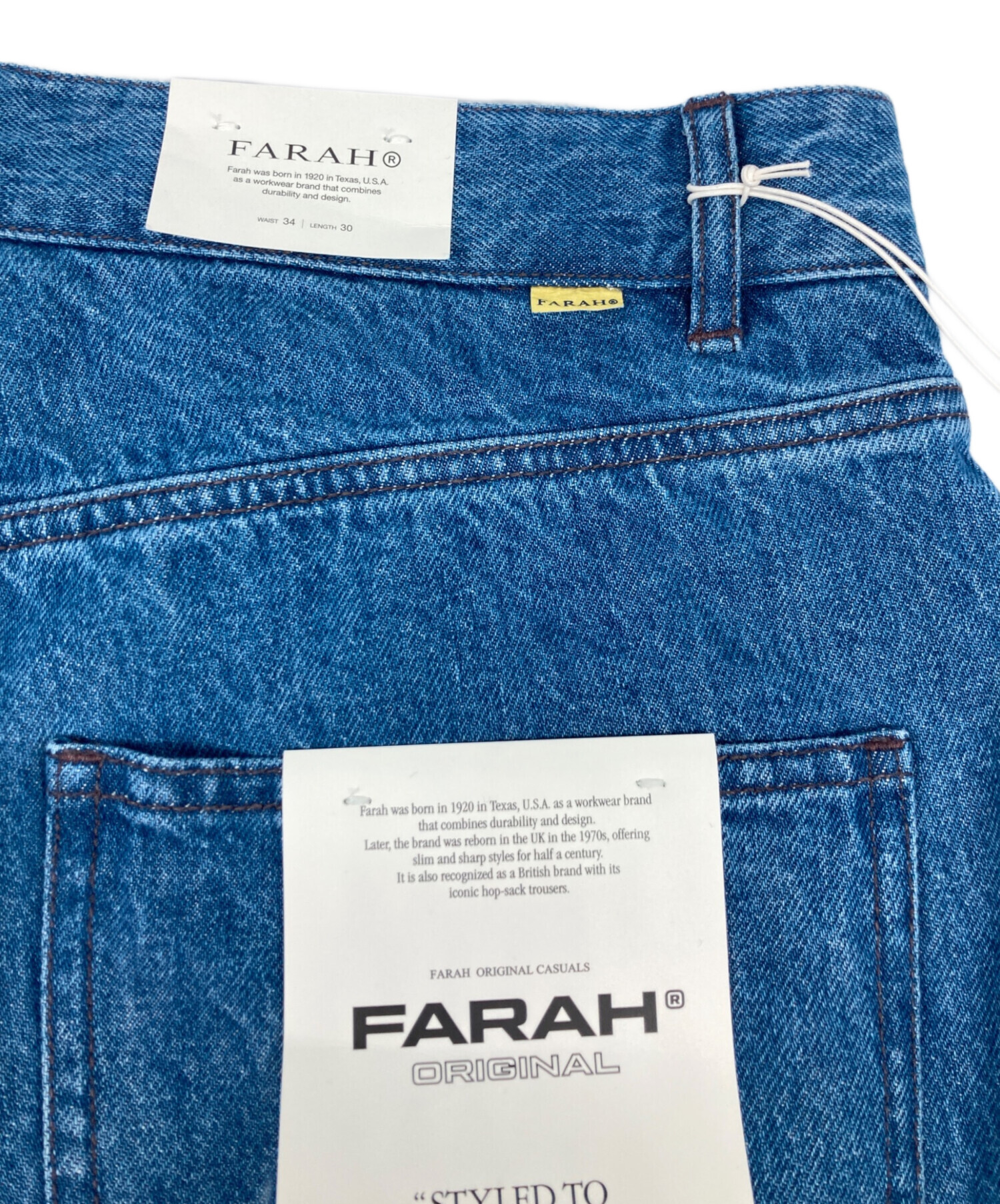 中古・古着通販】FARAH (ファーラー) Baggy Pants インディゴ サイズ 