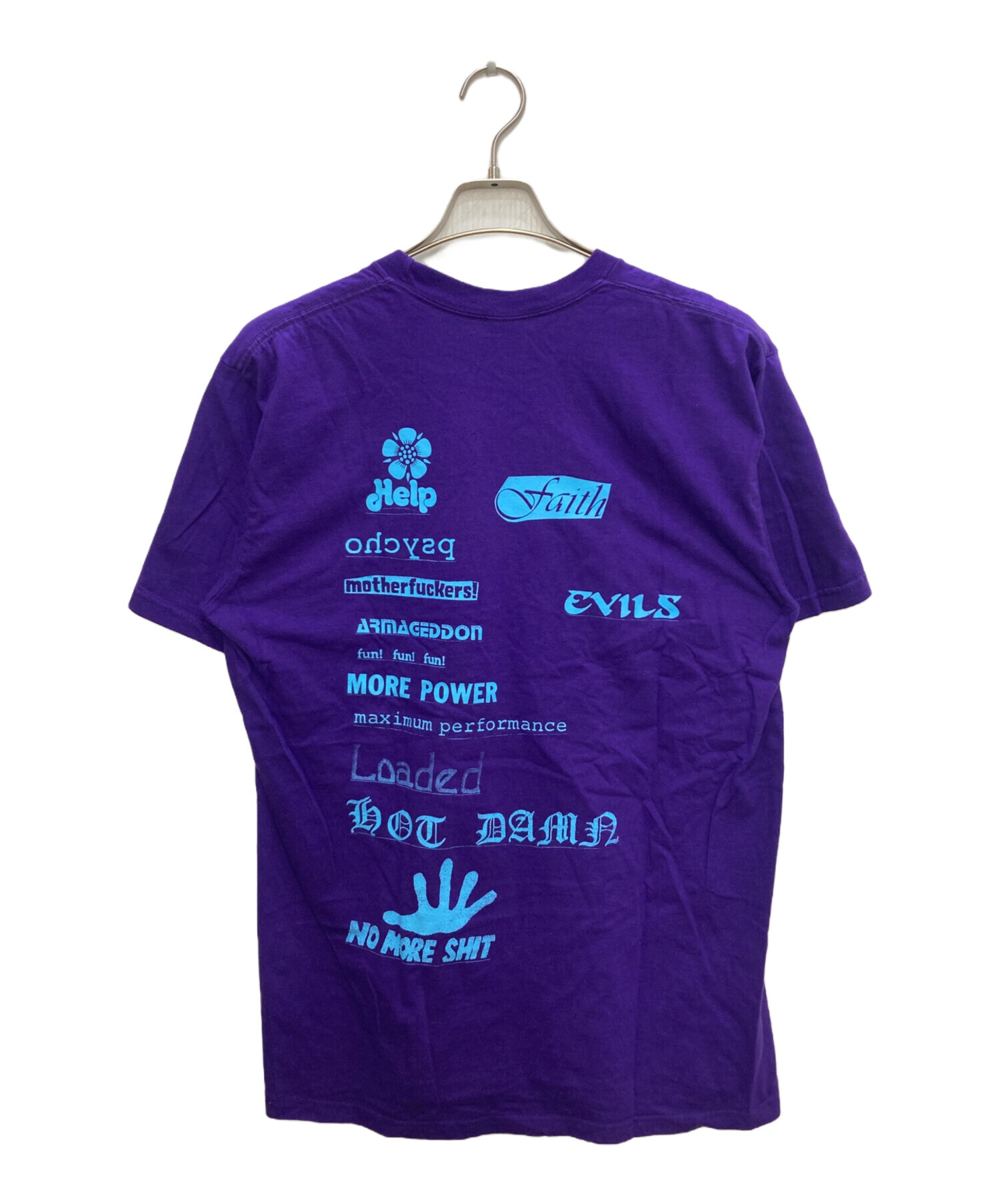 中古・古着通販】SUPREME (シュプリーム) プリントTシャツ パープル 