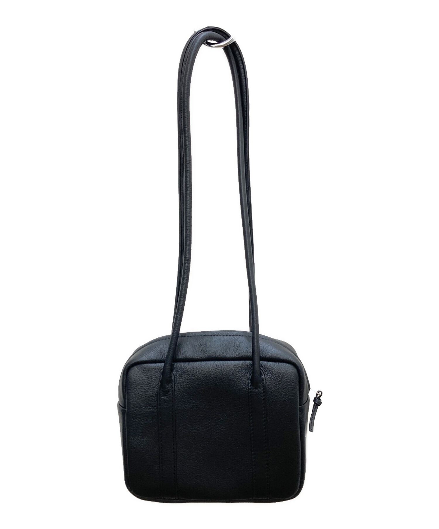 Aeta 黒 レザーハンドバッグ 収納袋付き 中古・古着通販】Aeta (アエタ) SQUARE BOSTON Long handle : S
