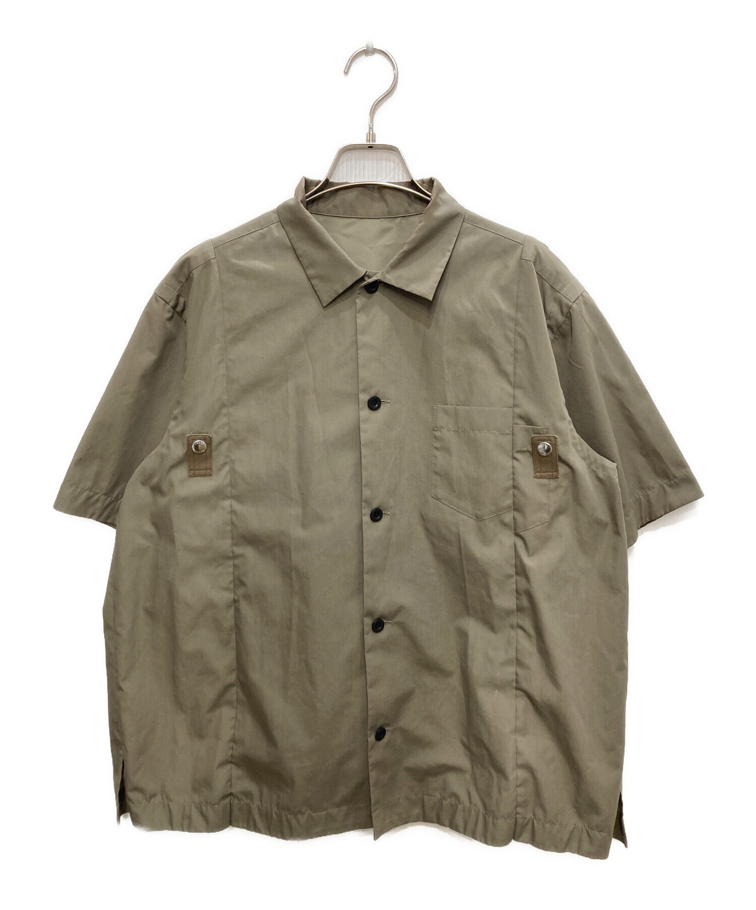 中古・古着通販】sacai (サカイ) Cotton Poplin Shirt オリーブ サイズ