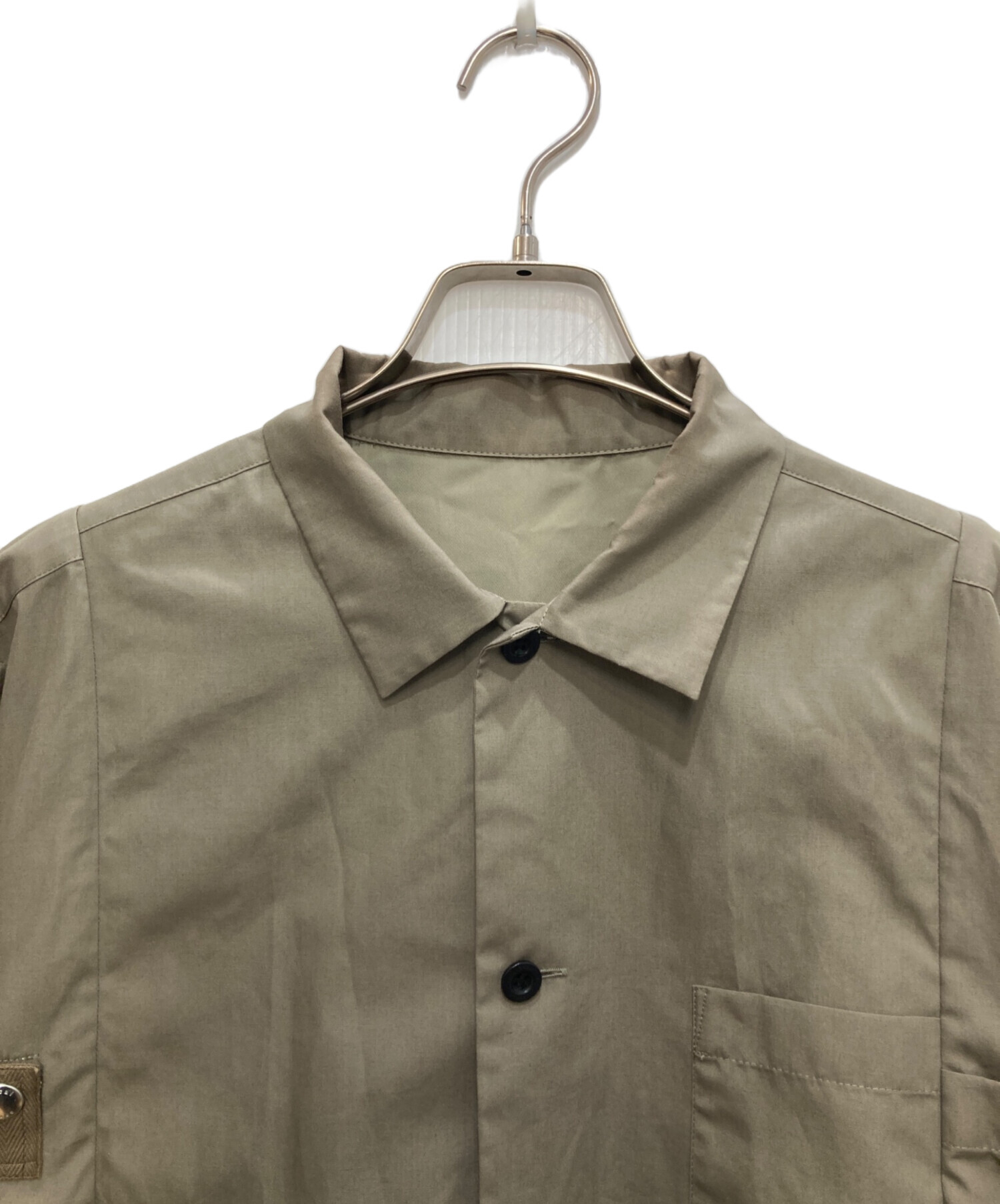 中古・古着通販】sacai (サカイ) Cotton Poplin Shirt オリーブ サイズ